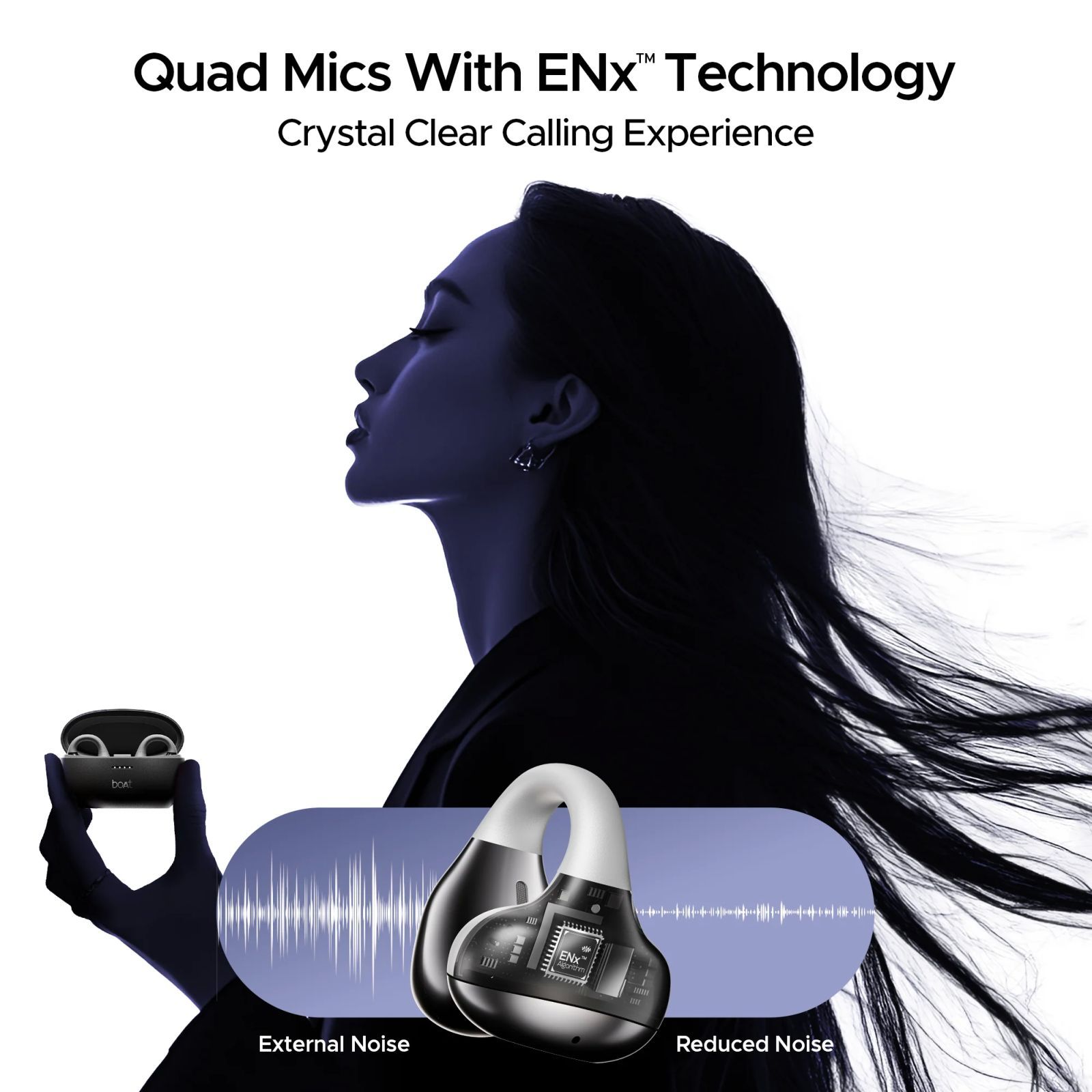 boAt Airdopes Loop TWS Earbuds with Noise Isolation (IPX4 Splash and Sweat Resistant, ASAP Charge, Pearl White)_4