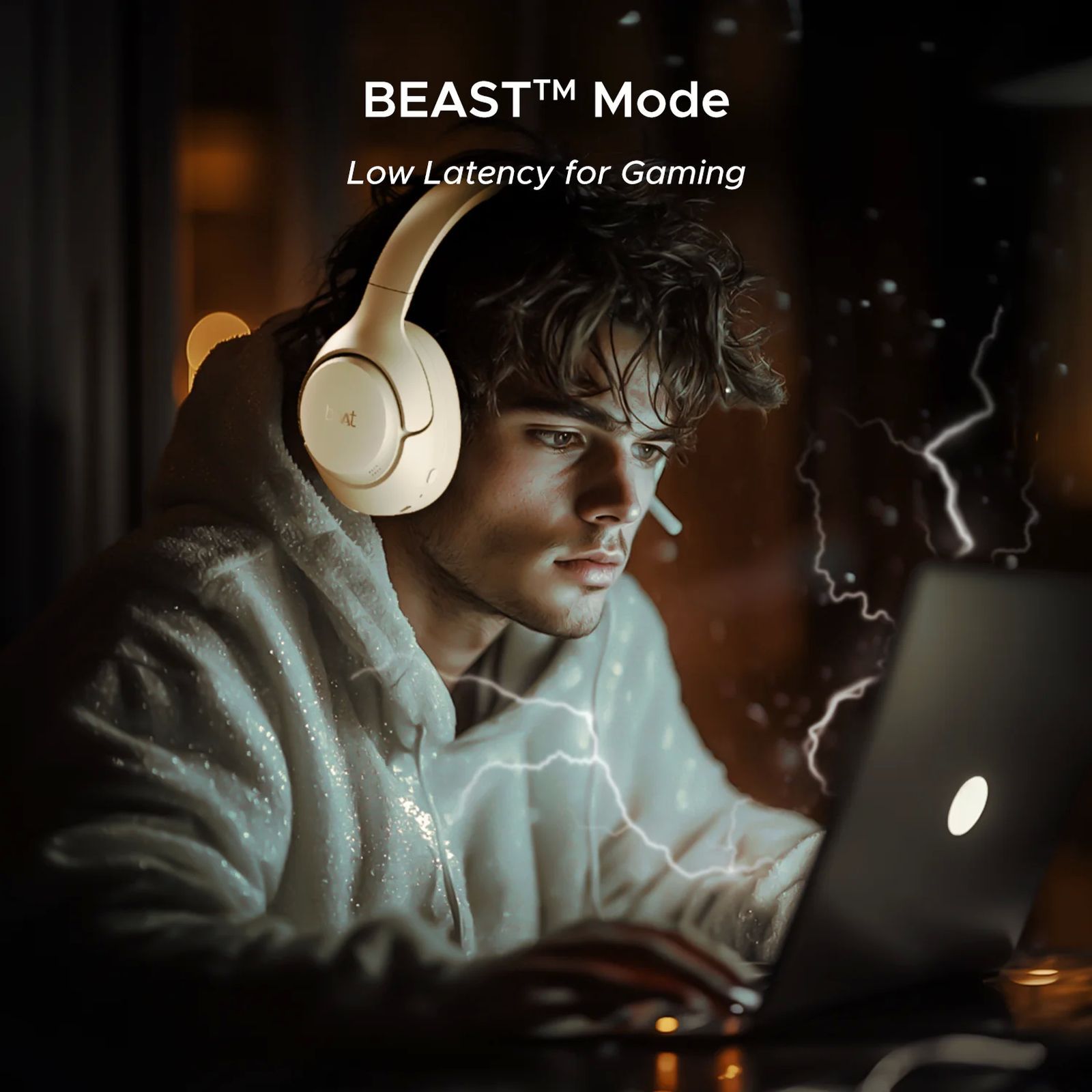 boAt Rockerz 551 ANC Pro Bluetooth Headphone with Mic (Active Noise Cancellation, Over Ear, Hazel Beige)_8