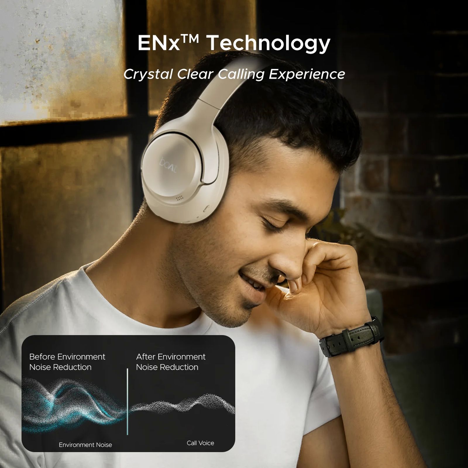 boAt Rockerz 551 ANC Pro Bluetooth Headphone with Mic (Active Noise Cancellation, Over Ear, Hazel Beige)_9