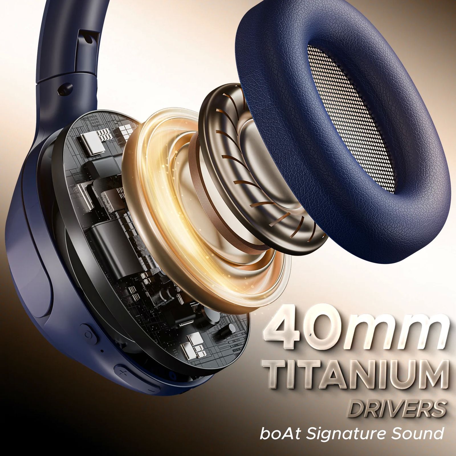 boAt Rockerz 551 ANC Pro Bluetooth Headphone with Mic (Active Noise Cancellation, Over Ear, Bold Blue)_5