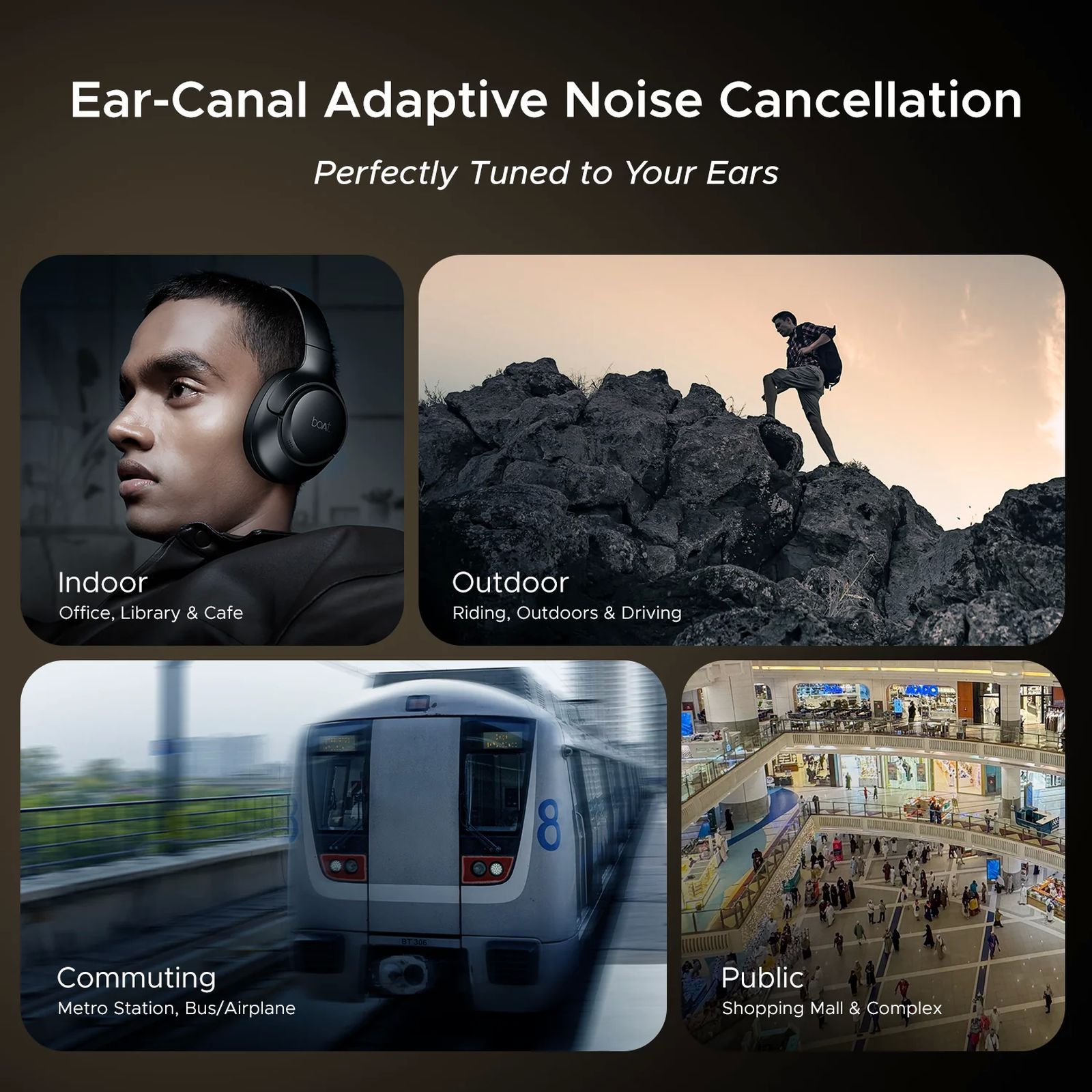 boAt Rockerz 551 ANC Pro Bluetooth Headphone with Mic (Active Noise Cancellation, Over Ear, Cosmic Black)_7