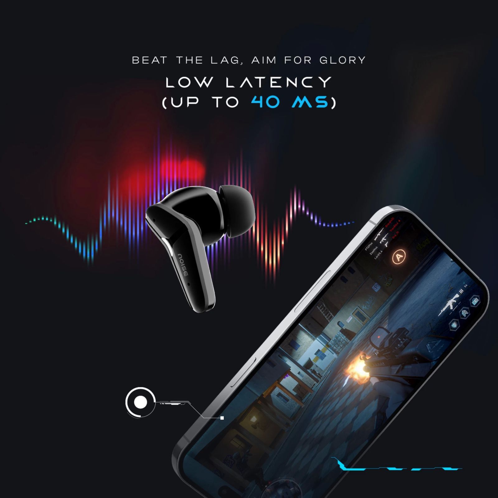 noise Buds MVP 102 TWS Earbuds with Environmental Noise Cancellation (IPX5 Water Resistant, Up to 60 Hours Playtime, Onyx Black)_9