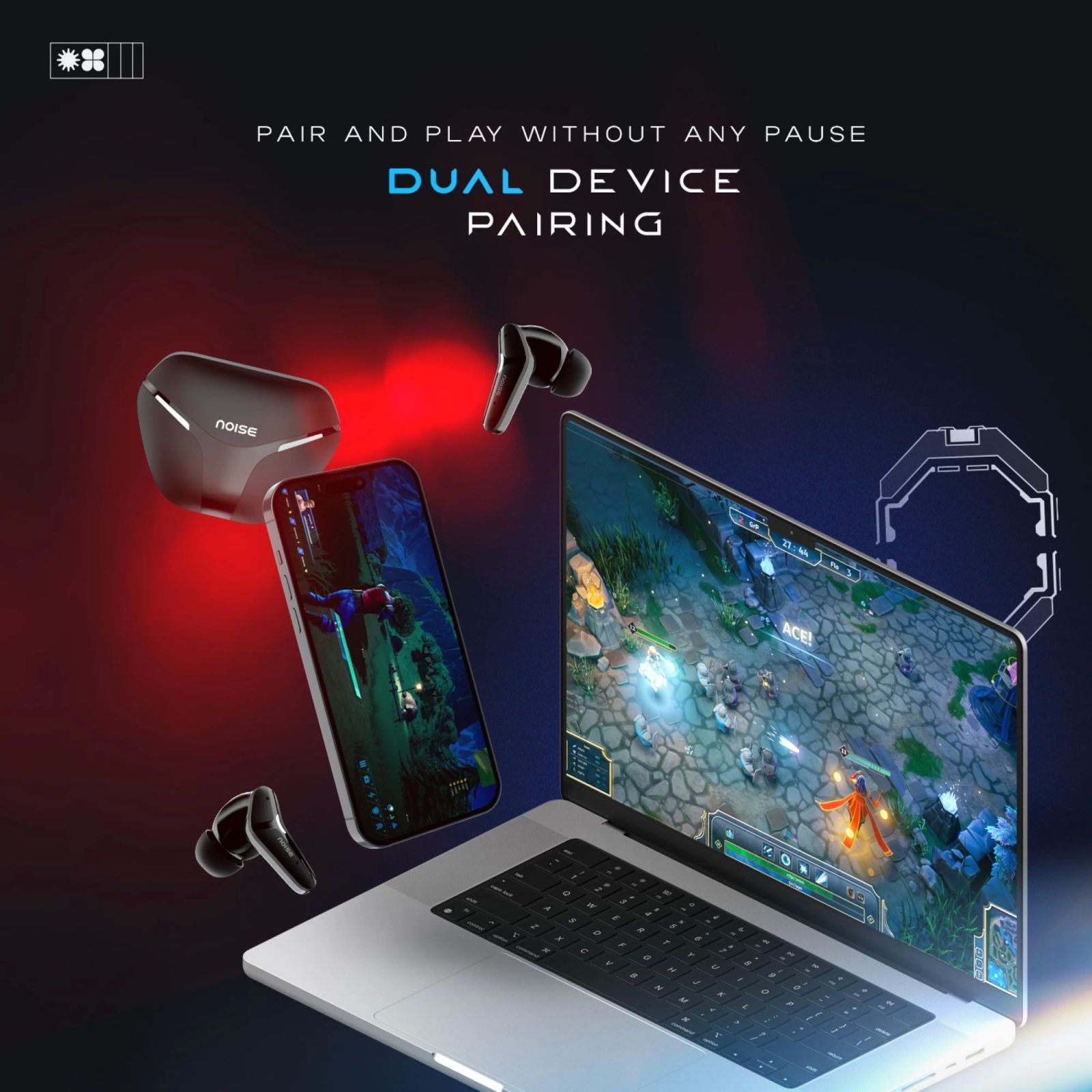 noise Buds MVP 102 TWS Earbuds with Environmental Noise Cancellation (IPX5 Water Resistant, Up to 60 Hours Playtime, Onyx Black)_7