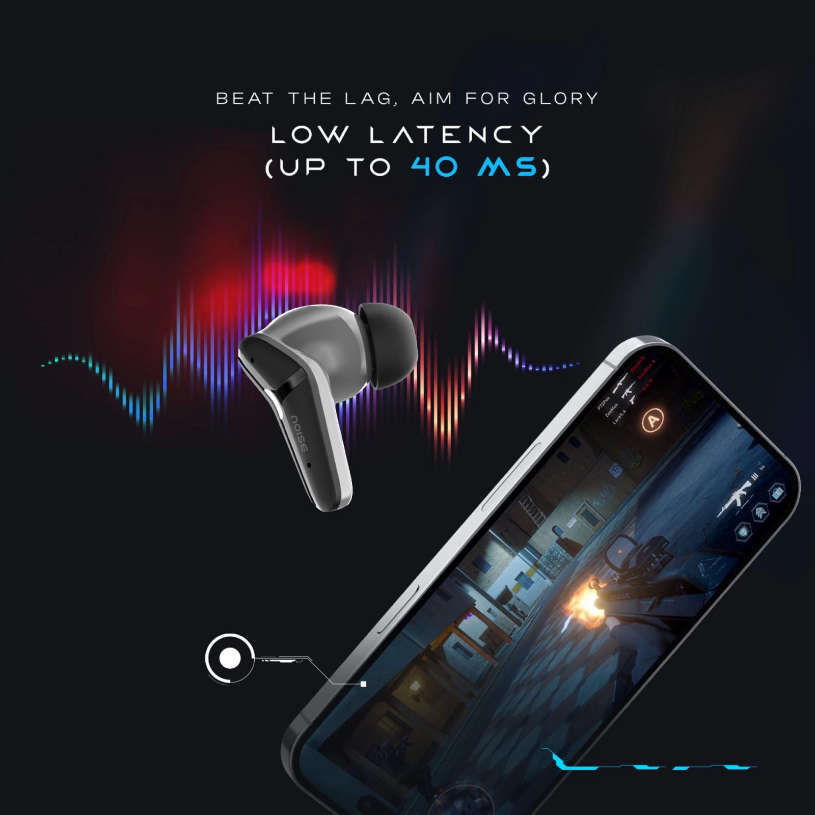 noise Buds MVP 102 TWS Earbuds with Environmental Noise Cancellation (IPX5 Water Resistant, Up to 60 Hours Playtime, Rogue Grey)_8