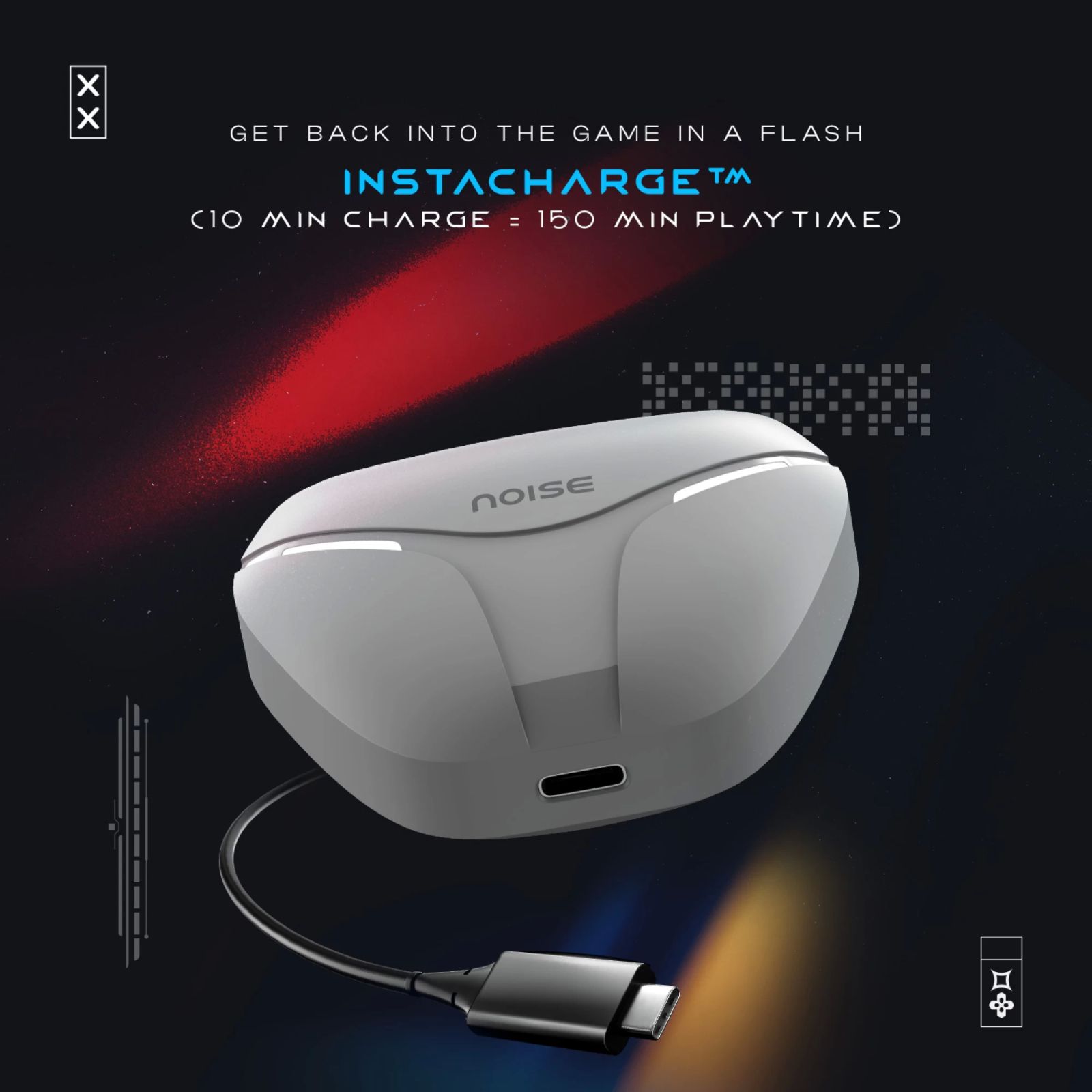 noise Buds MVP 102 TWS Earbuds with Environmental Noise Cancellation (IPX5 Water Resistant, Up to 60 Hours Playtime, Rogue Grey)_10