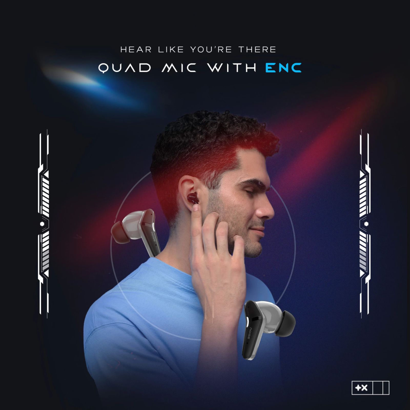 noise Buds MVP 102 TWS Earbuds with Environmental Noise Cancellation (IPX5 Water Resistant, Up to 60 Hours Playtime, Rogue Grey)_5