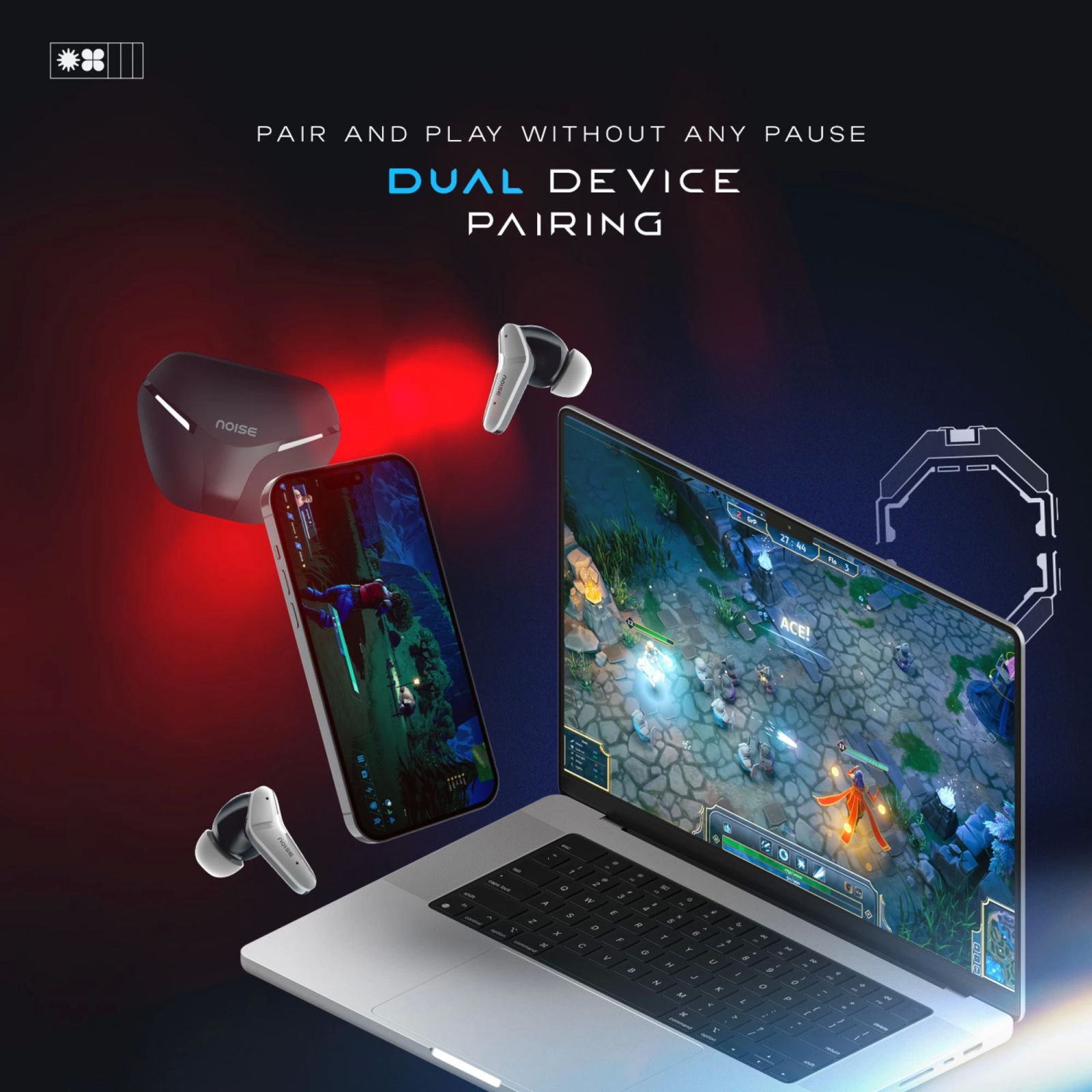 noise Buds MVP 102 TWS Earbuds with Environmental Noise Cancellation (IPX5 Water Resistant, Up to 60 Hours Playtime, Beast Blue)_11