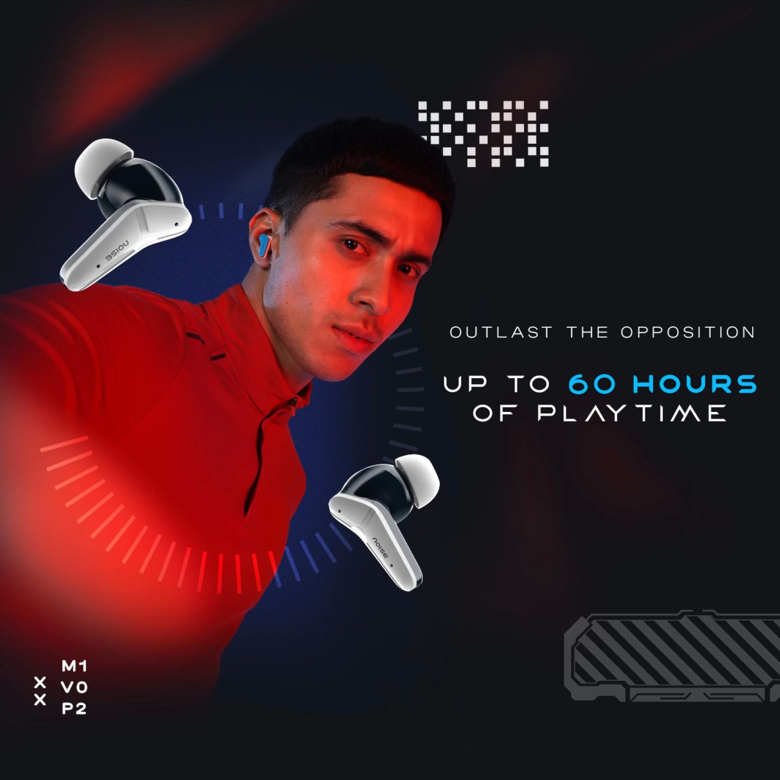 noise Buds MVP 102 TWS Earbuds with Environmental Noise Cancellation (IPX5 Water Resistant, Up to 60 Hours Playtime, Beast Blue)_8