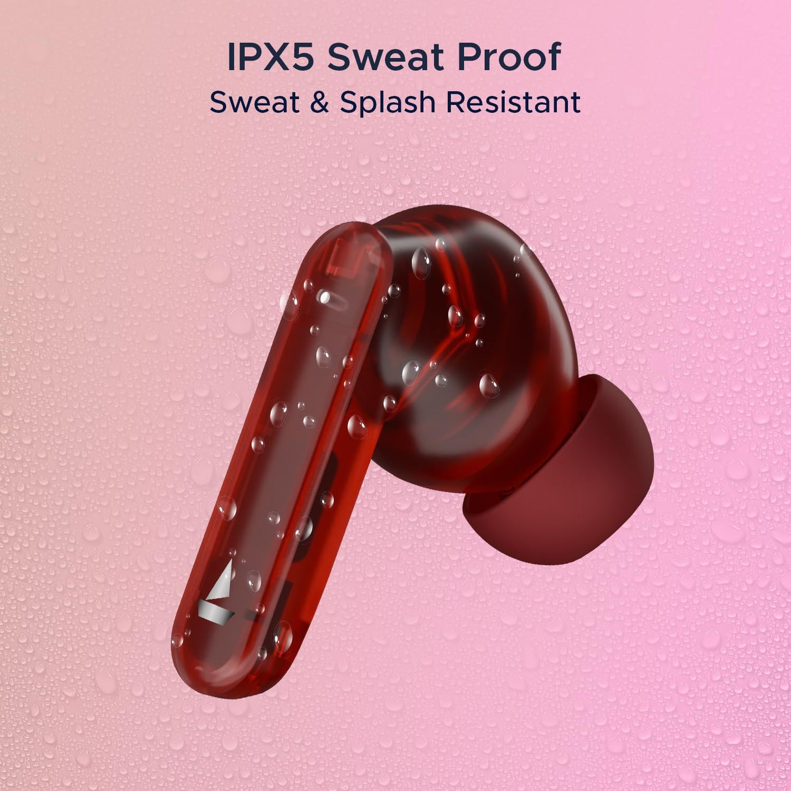 boAt Airdopes 191 ANC TWS Earbuds with Active Noise Cancellation (IPX5 Splash Resistant, 4Mics ENx, Pellucid Red)_6