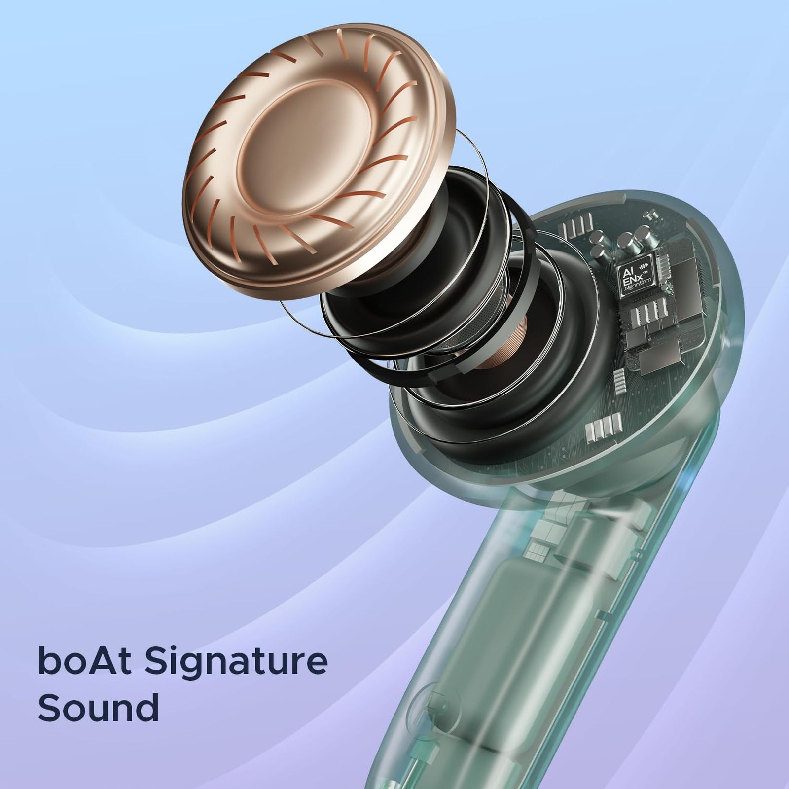 boAt Airdopes 191 ANC TWS Earbuds with Active Noise Cancellation (IPX5 Splash Resistant, 4Mics ENx, Pellucid Green)_5