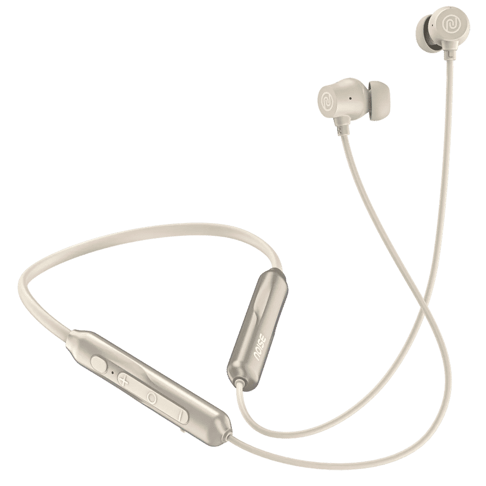noise Airwave Pro Neckband with Active Noise Cancellation (IPX5 Water Resistant, Instacharge, Metallic Beige)_1