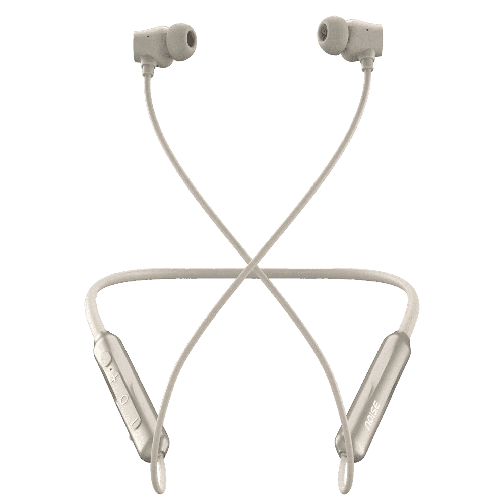 noise Airwave Pro Neckband with Active Noise Cancellation (IPX5 Water Resistant, Instacharge, Metallic Beige)_6