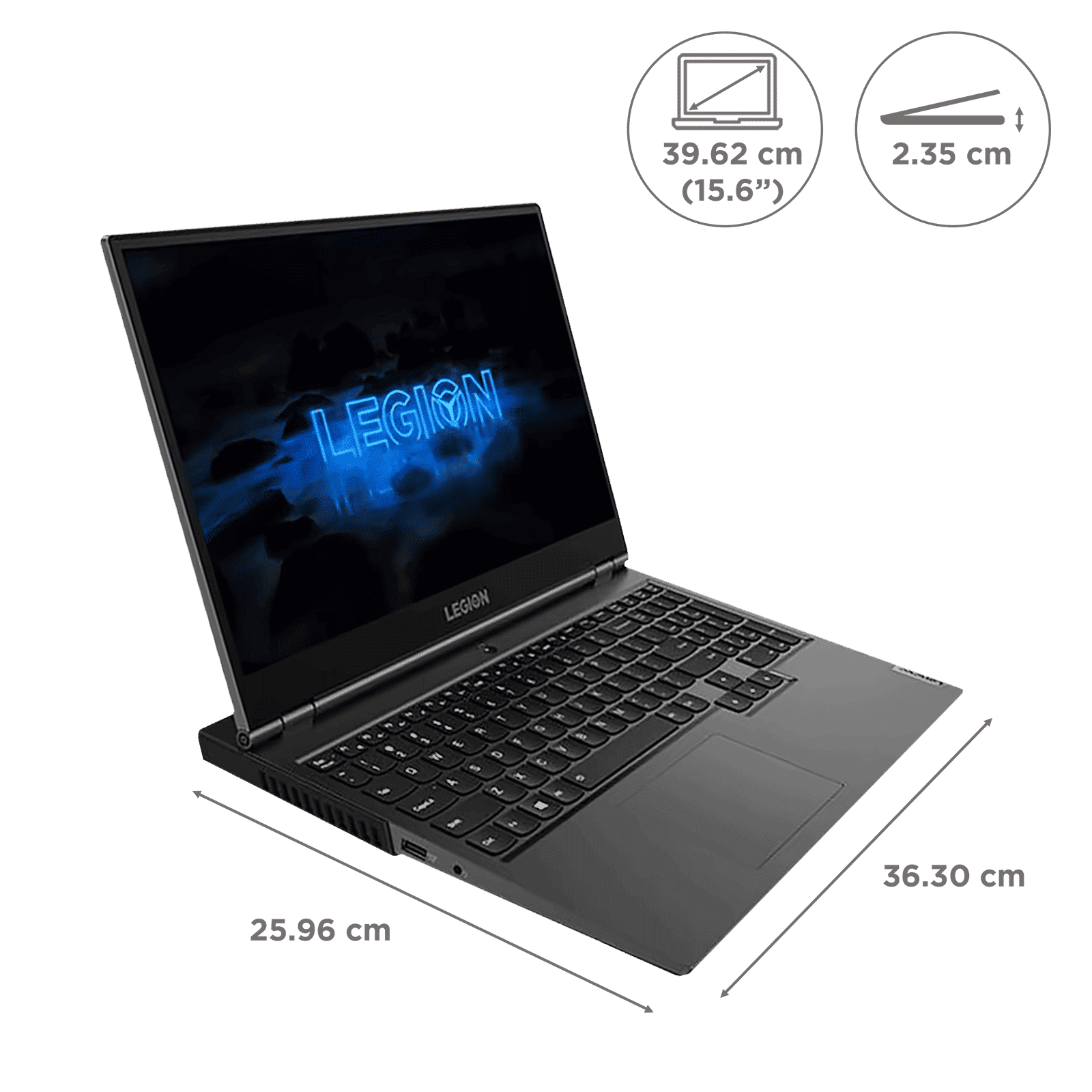 Lenovo Legion 5P 15IMH05H Intel Core i7 10th Gen (15.6 inch, 16GB, 1TB, Windows 10, MS Office 2019, NVIDIA GeForce RTX 2060 Graphics, LED Display, Iron Grey, 82AW005SIN)_2