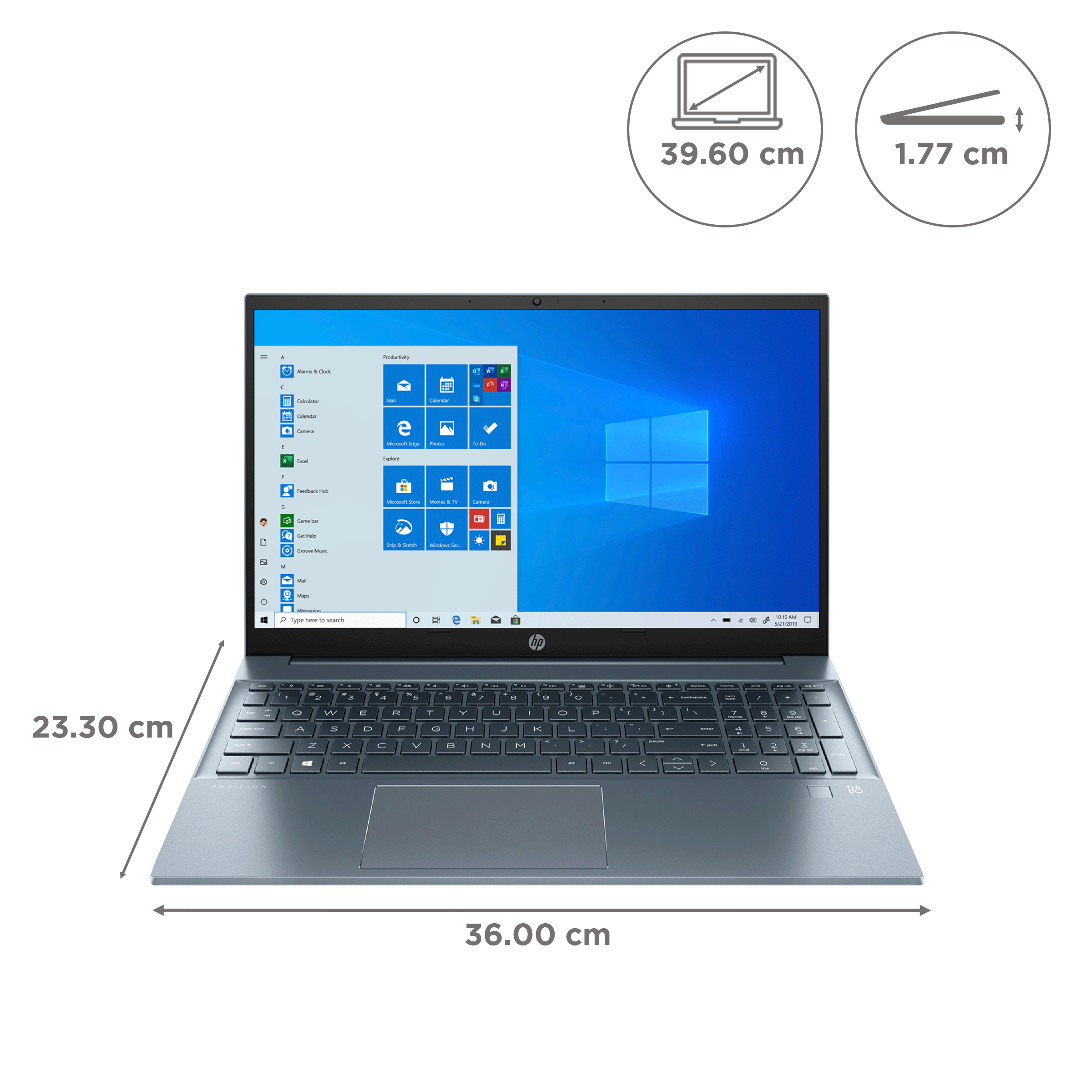 HP Pavilion 15 Eg1001 Intel Core i5 11th Gen (15.6 inch, 8GB, 512GB, Windows 11, MS Office, Intel Iris Xe Graphics, FHD IPS Display, Natural silver, 50N51PA)_2