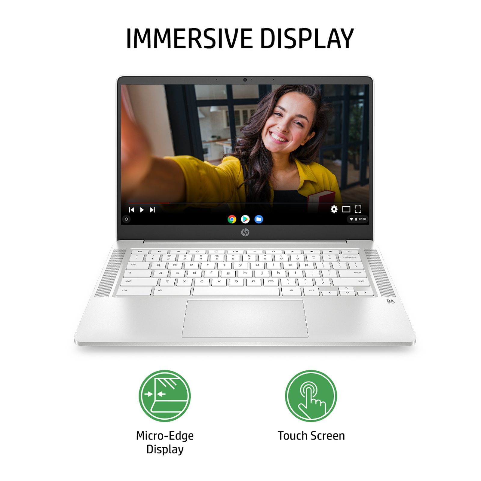HP 14a-na0002tu Chromebook Intel Celeron (4GB, 64GB, Chrome OS, 14 inch, Ceramic White, 2Z326PA#ACJ)_12