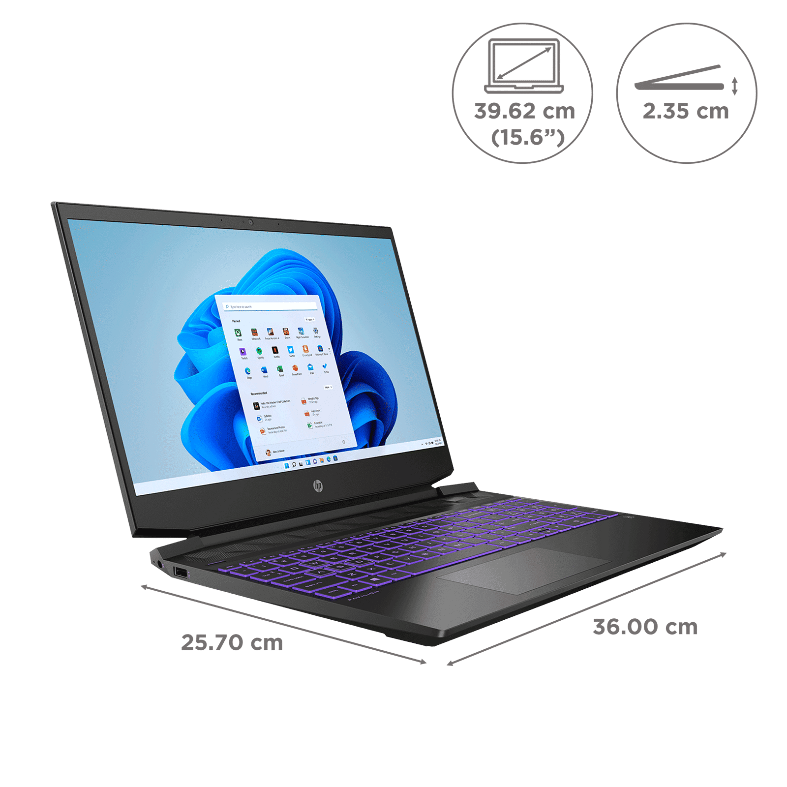 HP Pavilion 15-ec2150AX AMD Ryzen 5 (15.6 inch, 8GB, 512GB, Windows 11, NVIDIA GeForce GTX 1650 Graphics, FHD IPS Display, Shadow Black, 589X6PA) HP Pavilion 15-ec2150AX AMD Ryzen 5 (15.6 inch, 8GB, 512GB, Windows 11, NVIDIA GeForce GTX 1650 Graphics, FHD IPS Display, Shadow Black, 589X6PA)_2