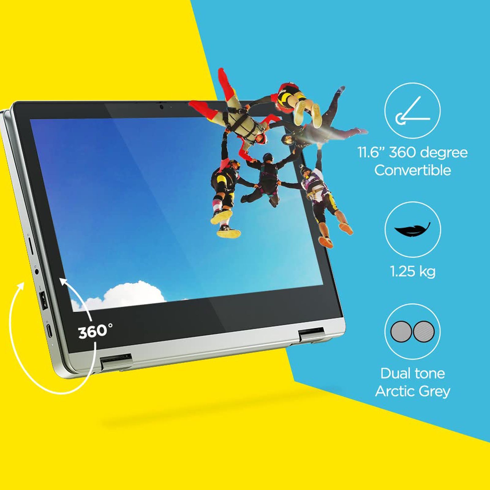 Lenovo IdeaPad Flex 3 Chromebook Intel Celeron (4GB, 128GB, Chrome OS, 11.2 inch, Arctic Grey, 82N3000DHA) Lenovo IdeaPad Flex 3 Chromebook Intel Celeron (4GB, 128GB, Chrome OS, 11.2 inch, Arctic Grey, 82N3000DHA)_14