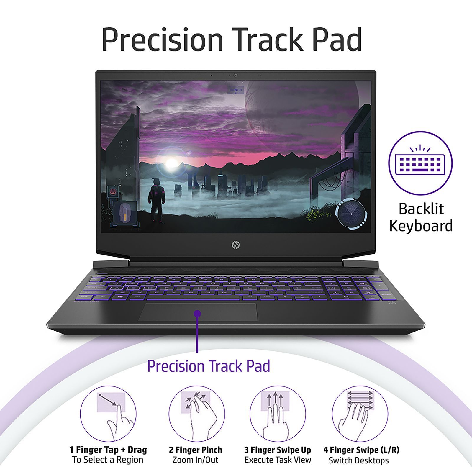 HP Pavilion 15-EC2144AX AMD Ryzen 5 (15.6 inch, 8GB, 512GB, Windows 11, MS Office, NVIDIA GeForce GTX 1650 Graphics, FHD IPS Display, Shadow Black, 552W1PA)_10