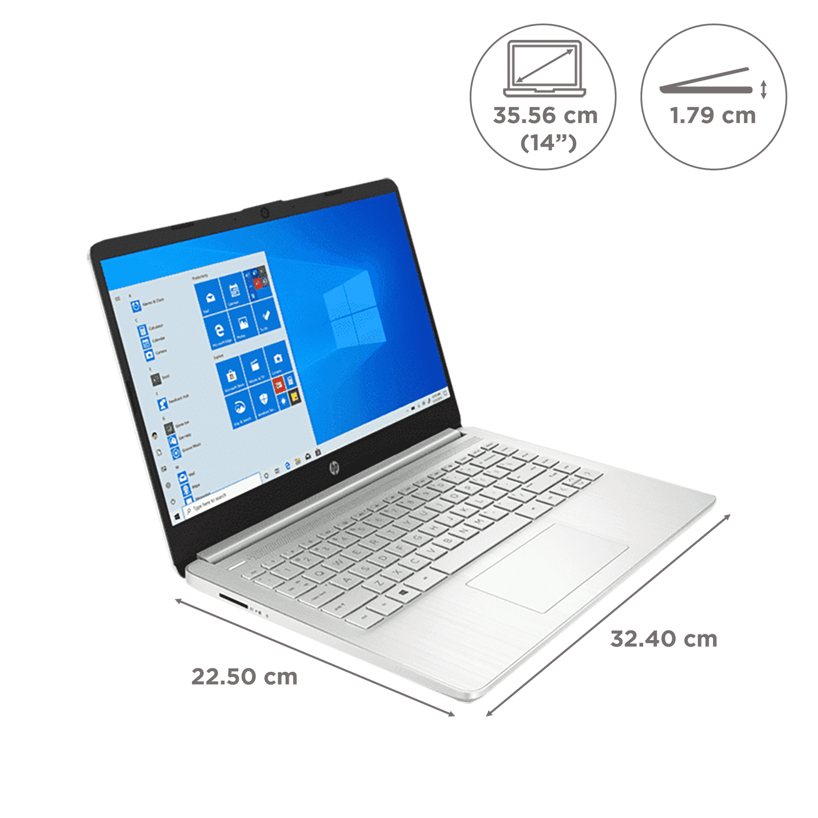 HP 14s-fq1089AU AMD Ryzen 3 (14 inch, 8GB, 512GB, Windows 11, MS Office 2019, AMD Radeon Graphics, IPS Display, Natural Silver, 50M59PA) HP 14s-fq1089AU AMD Ryzen 3 (14 inch, 8GB, 512GB, Windows 11, MS Office 2019, AMD Radeon Graphics, IPS Display, Natural Silver, 50M59PA)_2