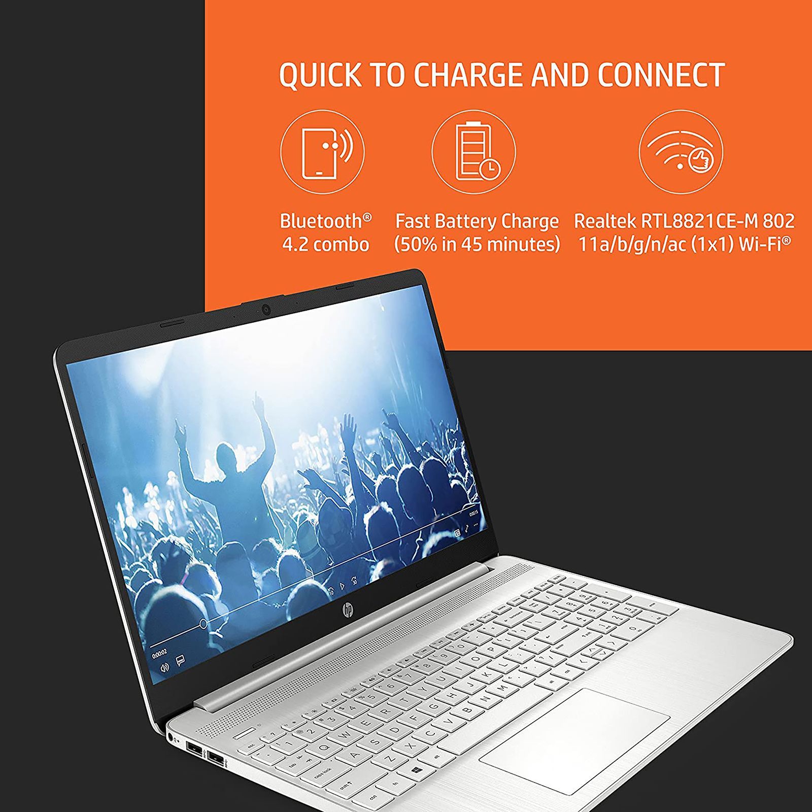 HP 15s-eq2144AU AMD Ryzen 5 (15.6 inch, 8GB, 512GB, Windows 11, MS Office 2019, AMD Radeon Graphics, FHD Display, Natural Silver, 50M63PA)_13