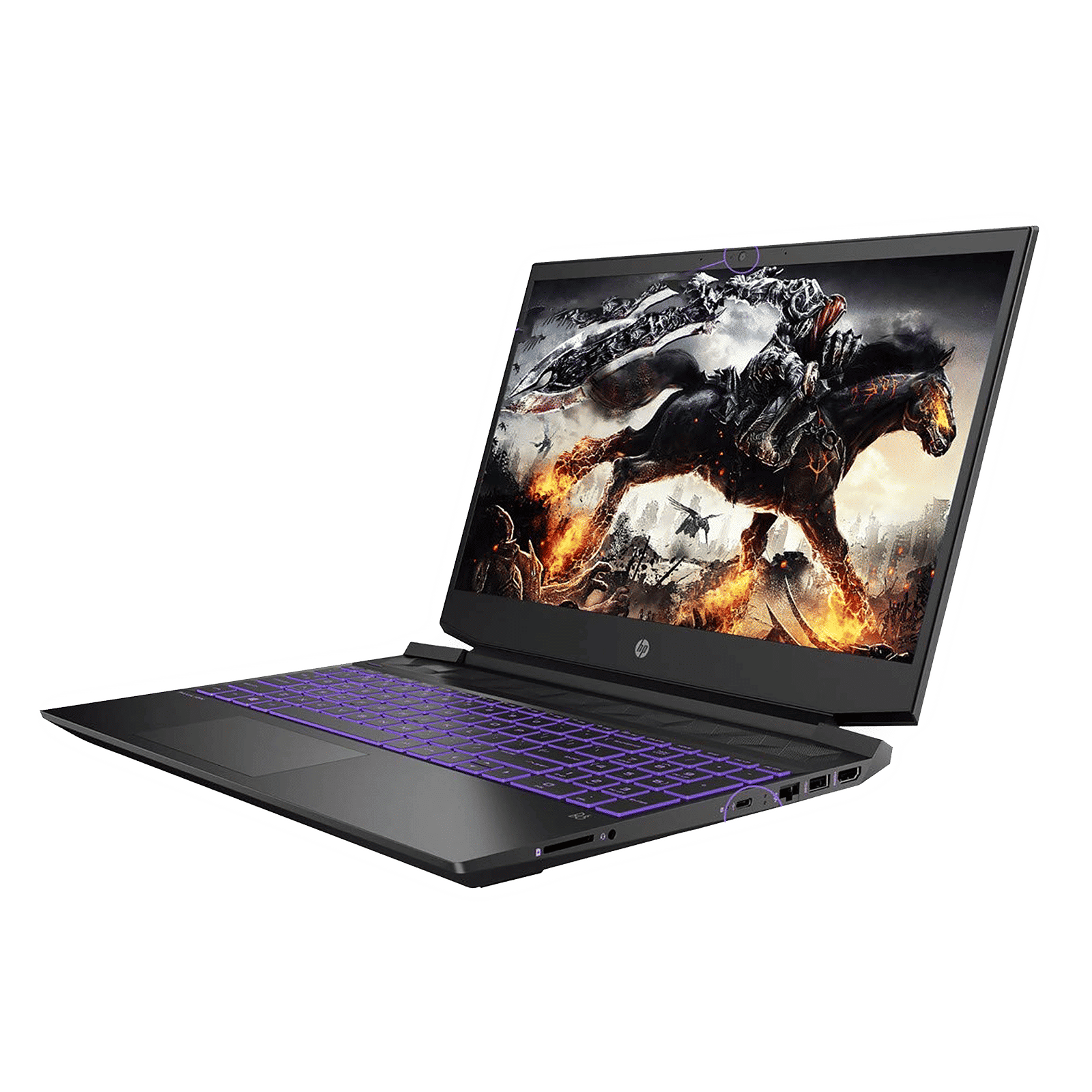 HP Pavilion 15-EC1025AX AMD Ryzen 5 (15.6 inch, 8GB, 512GB, Windows 11, NVIDIA GeForce GTX 1650 Ti Graphics, FHD IPS Display, Shadow Black, 183J5PA#ACJ)_4