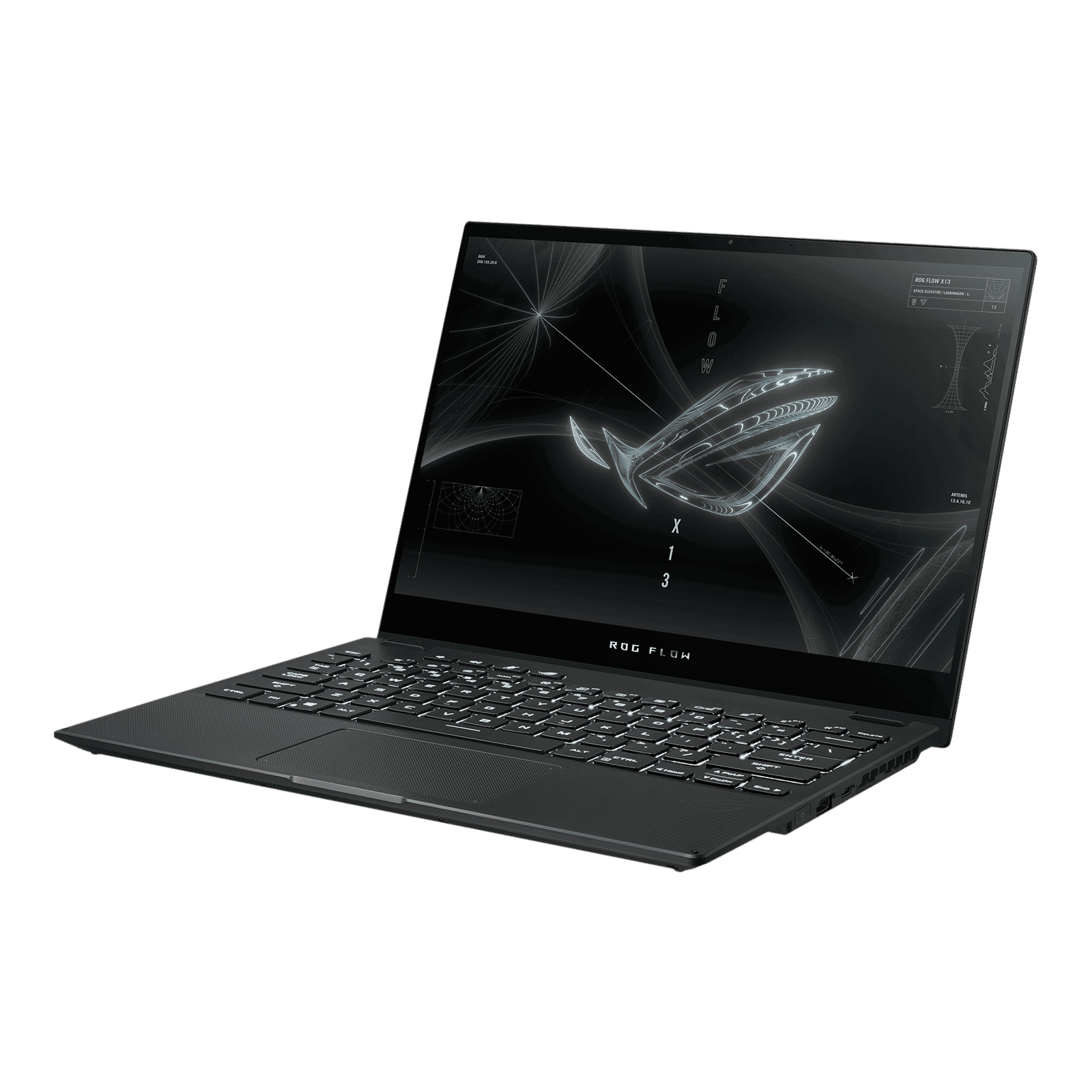 ASUS ROG Flow X13 AMD Ryzen 9 (13.4 inch, 32GB, 1TB, Windows 10, MS Office 2019, NVIDIA GeForce RTX 3050 Graphics, WUXGA IPS Display, Off Black, GV301QC-K6085TS) ASUS ROG Flow X13 AMD Ryzen 9 (13.4 inch, 32GB, 1TB, Windows 10, MS Office 2019, NVIDIA GeForce RTX 3050 Graphics, WUXGA IPS Display, Off Black, GV301QC-K6085TS)_4