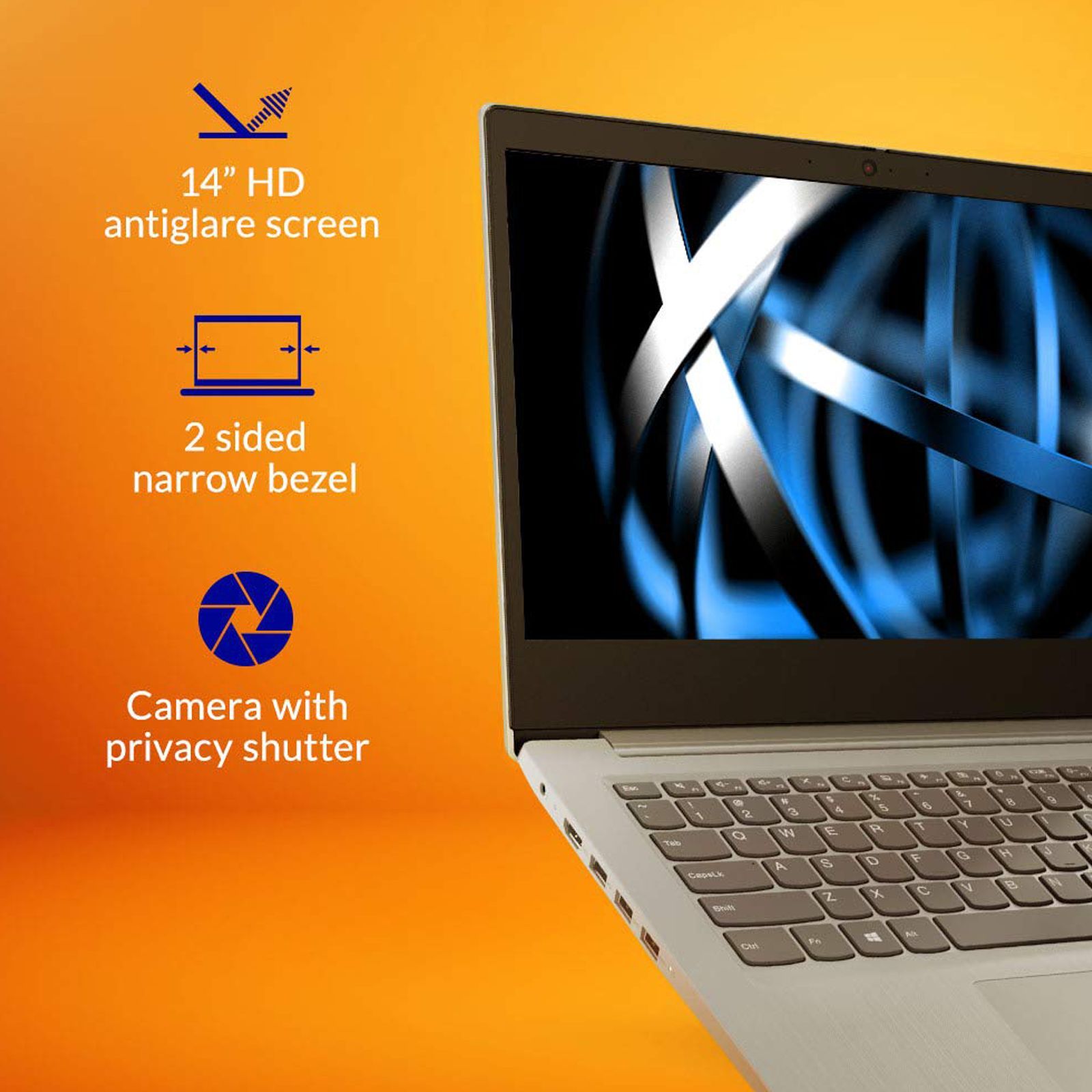 Lenovo IdeaPad Slim3 14IGL05 Intel Celeron 4th Gen (14 inch, 4GB, 256GB, Windows 11, MS Office 2021, Intel UHD 600 Graphics, HD IPS Display, Platinum Grey, 81WH007KIN)_9