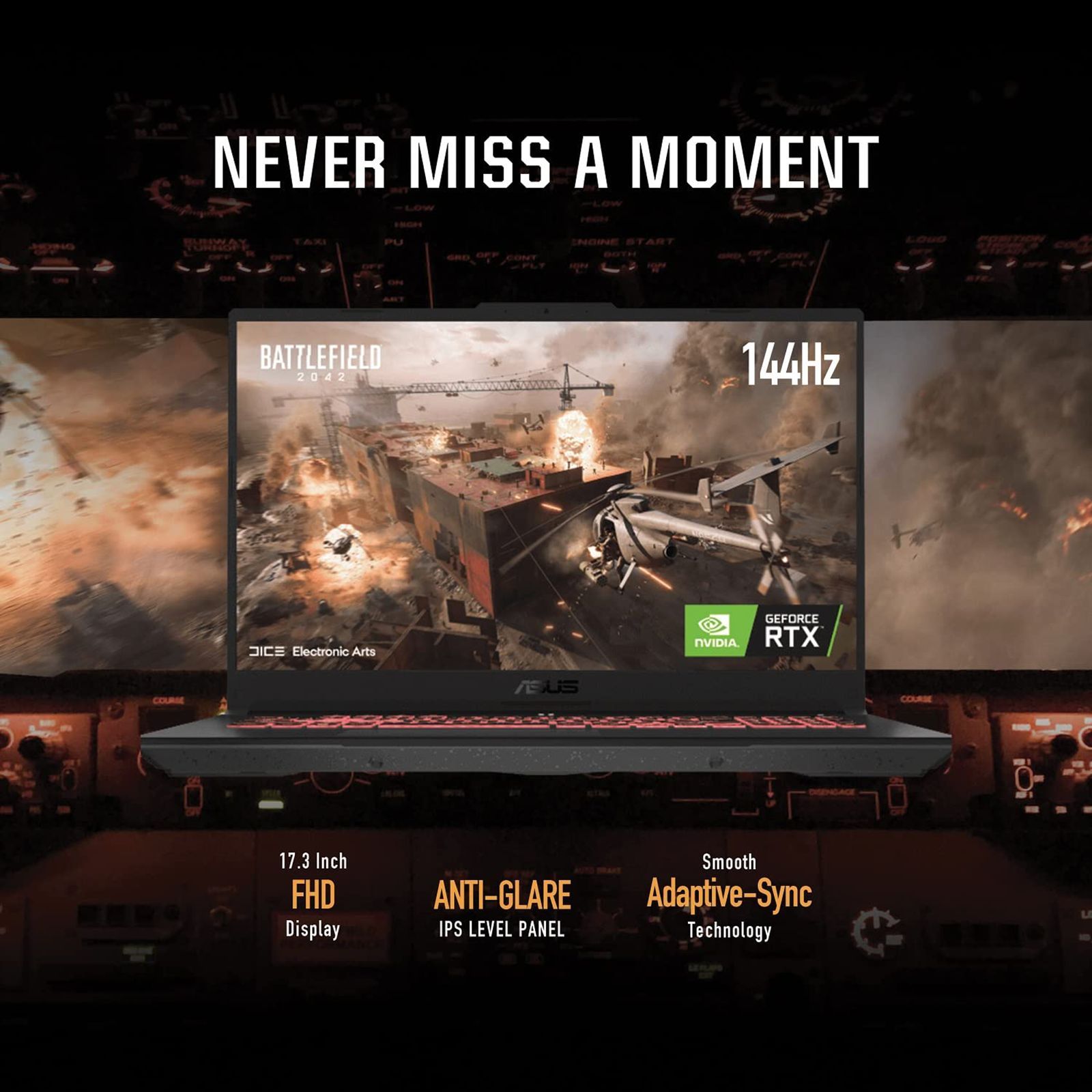 ASUS TUF A17 FA777RE-HX024WS AMD Ryzen 7 (17.3 inch, 16GB, 1TB, Windows 11, MS Office, NVIDIA GeForce RTX 3050 Ti Graphics, FHD IPS Display, Jaeger Grey, 90NR08X2-M00140) ASUS TUF A17 FA777RE-HX024WS AMD Ryzen 7 (17.3 inch, 16GB, 1TB, Windows 11, MS Office, NVIDIA GeForce RTX 3050 Ti Graphics, FHD IPS Display, Jaeger Grey, 90NR08X2-M00140)_11