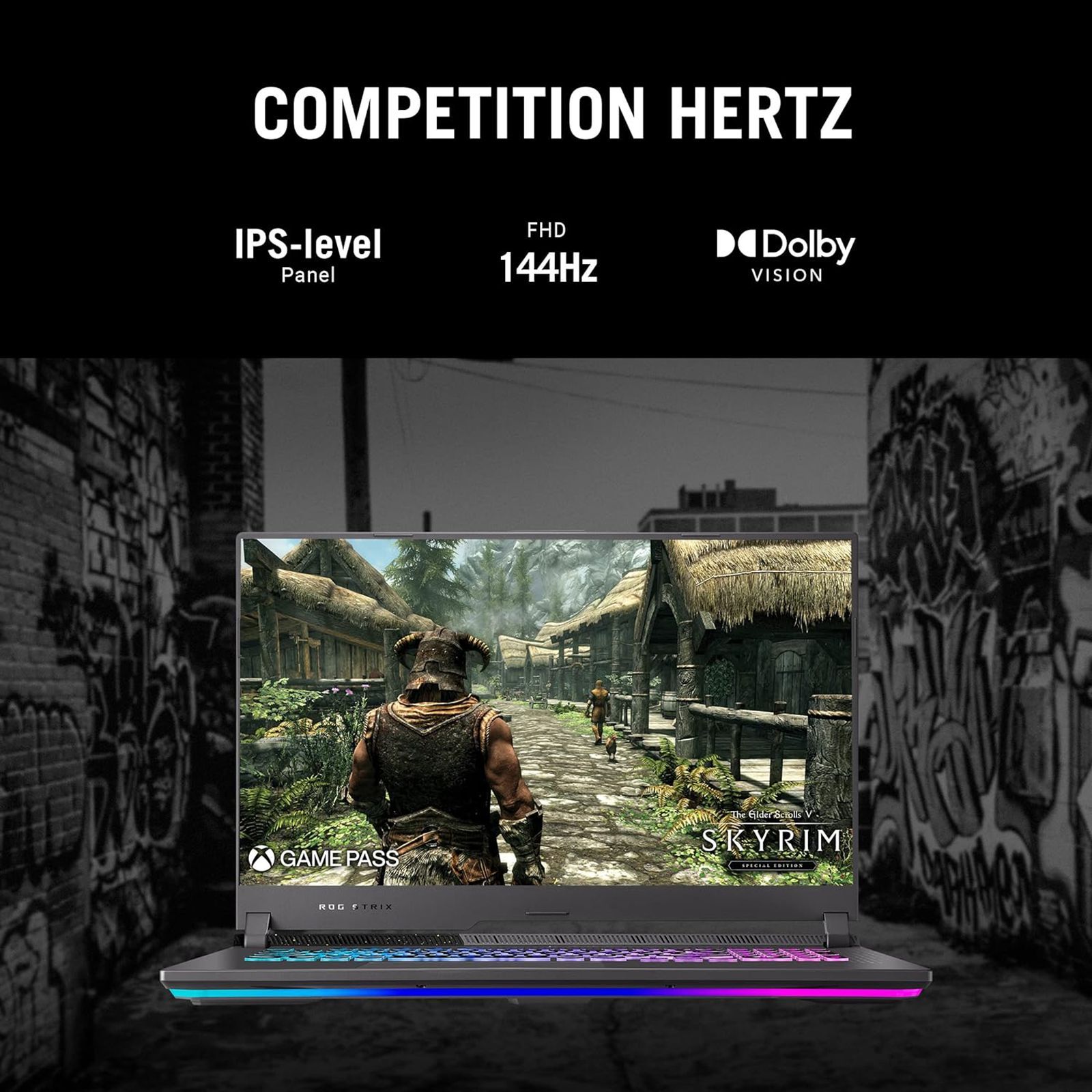 ASUS ROG Strix G17 G713RC-HX009W AMD Ryzen 7 (17.3 inch, 8GB, 512GB, Windows 11, NVIDIA GeForce RTX 3050 Graphics, FHD IPS Display, Eclipse Grey, 90NR08F4-M000B0)_14