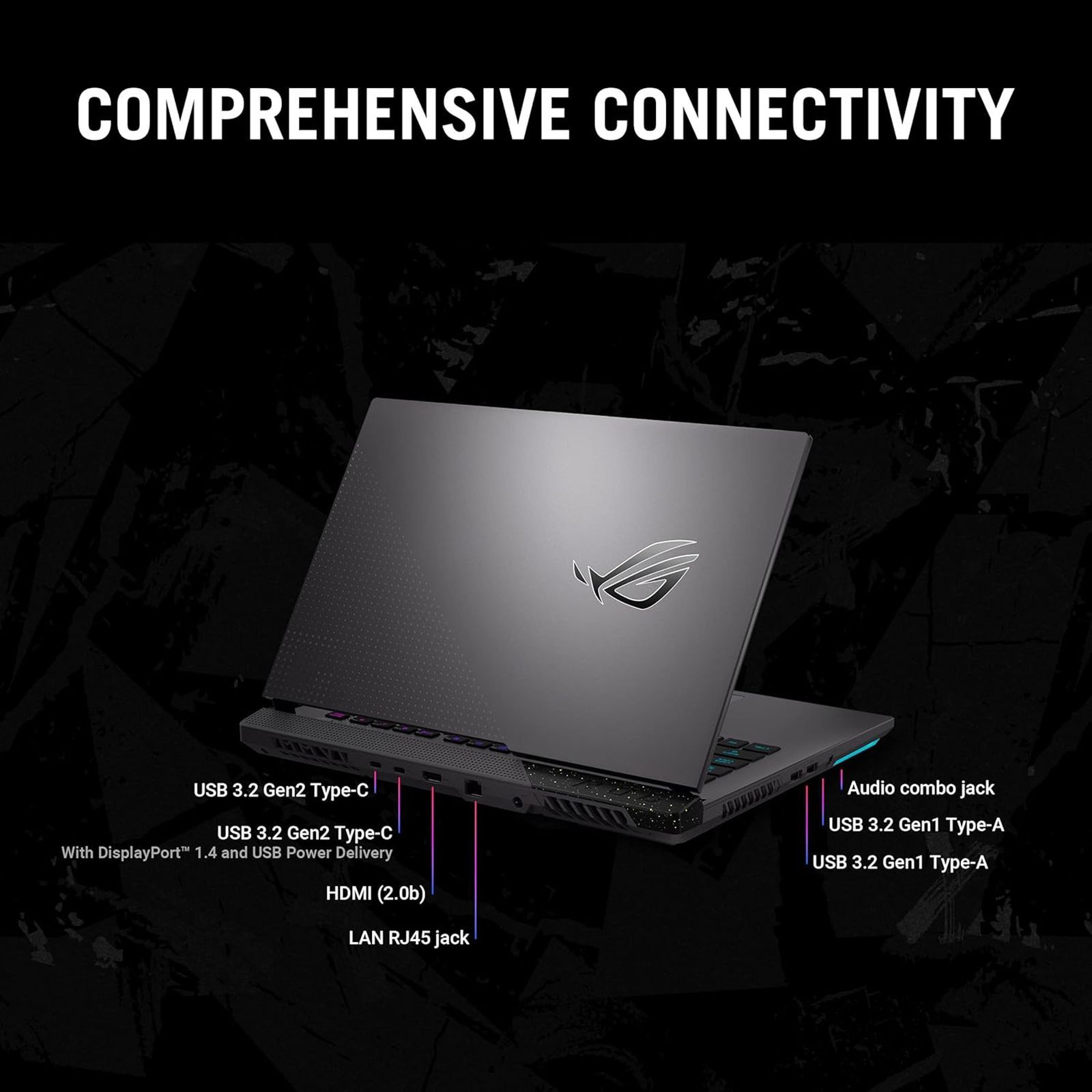 ASUS ROG Strix G17 G713RC-HX009W AMD Ryzen 7 (17.3 inch, 8GB, 512GB, Windows 11, NVIDIA GeForce RTX 3050 Graphics, FHD IPS Display, Eclipse Grey, 90NR08F4-M000B0)_17