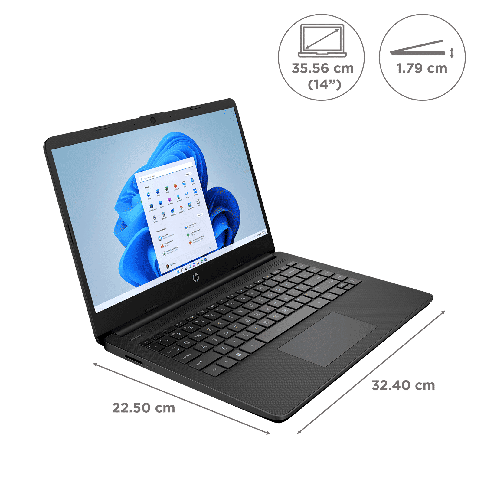 HP 14s-dq3032TU Intel Celeron (14 inch, 8GB, 256GB, Windows 11, MS Office, Intel UHD Graphics, HD IPS Display, Jet Black, 637S3PA#ACJ) HP 14s-dq3032TU Intel Celeron (14 inch, 8GB, 256GB, Windows 11, MS Office, Intel UHD Graphics, HD IPS Display, Jet Black, 637S3PA#ACJ)_2