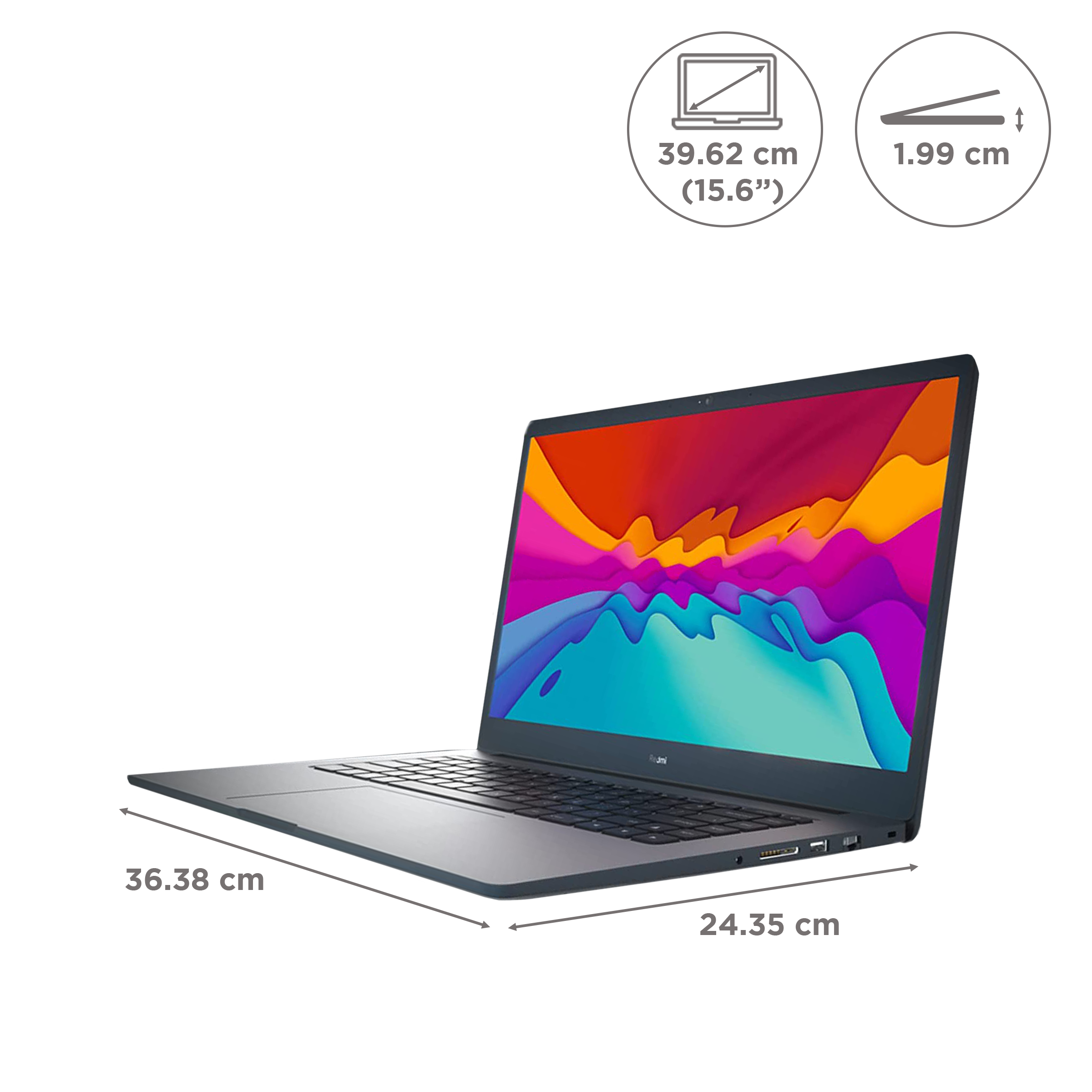 Redmi Book 15 Pro Intel Core i5 11th Gen (15.6 inch, 8GB, 512GB, Windows 10, MS Office 2019, Intel Iris Xe Graphics, FHD IPS Display, Charcoal Grey, JYU4431IN)_2