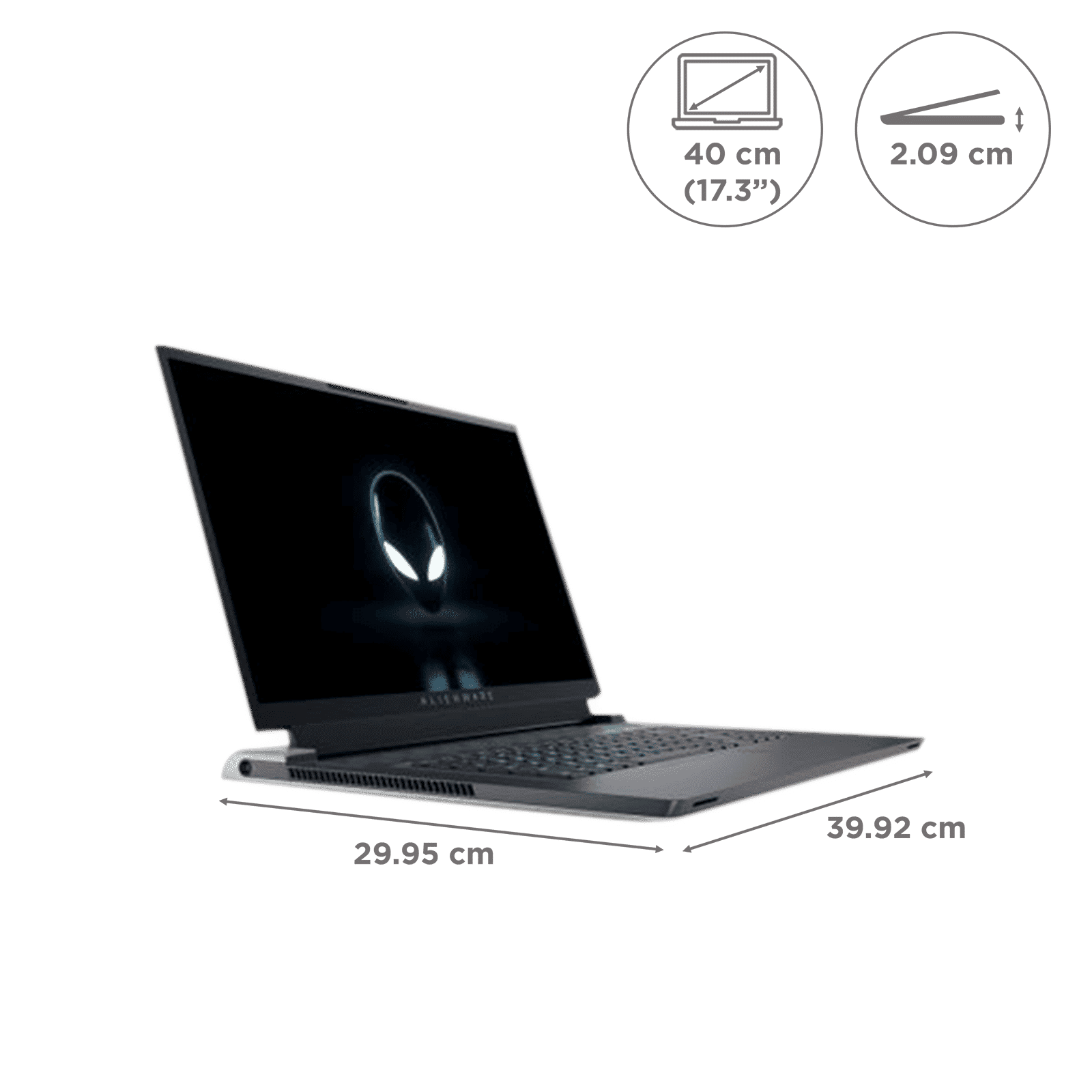 DELL Alienware X17 R2 Intel Core i9 12th Gen (17.3 inch, 32GB, 1TB, Windows 11, MS Office 2021, NVIDIA GEFORCE RTX 3080 Ti Graphics, FHD Display, Lunar Light, D569944WIN9)_2