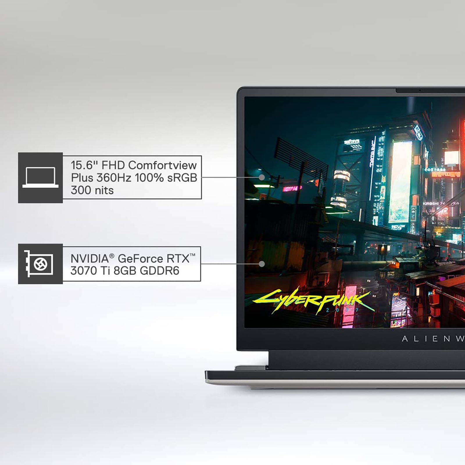 DELL Alienware X15 Intel Core i7 12th Gen (15.6 inch, 32GB, 1TB, Windows 11, MS Office 2021, NVIDIA GeForce RTX 3070 Ti Graphics, FHD IPS Display, Lunar Light, D569941WIN9)_11