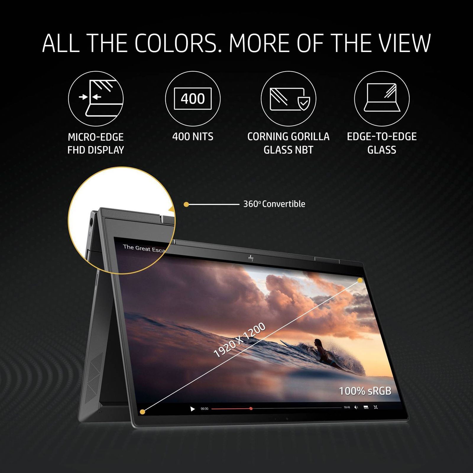 HP Envy x360 13-ay1035AU AMD Ryzen 5 (13.3 inch, 16GB, 512GB, Windows 11, MS Office 2019, AMD Radeon Graphics, FHD IPS Display, Nightfall Black, 54B71PA#ACJ)_12