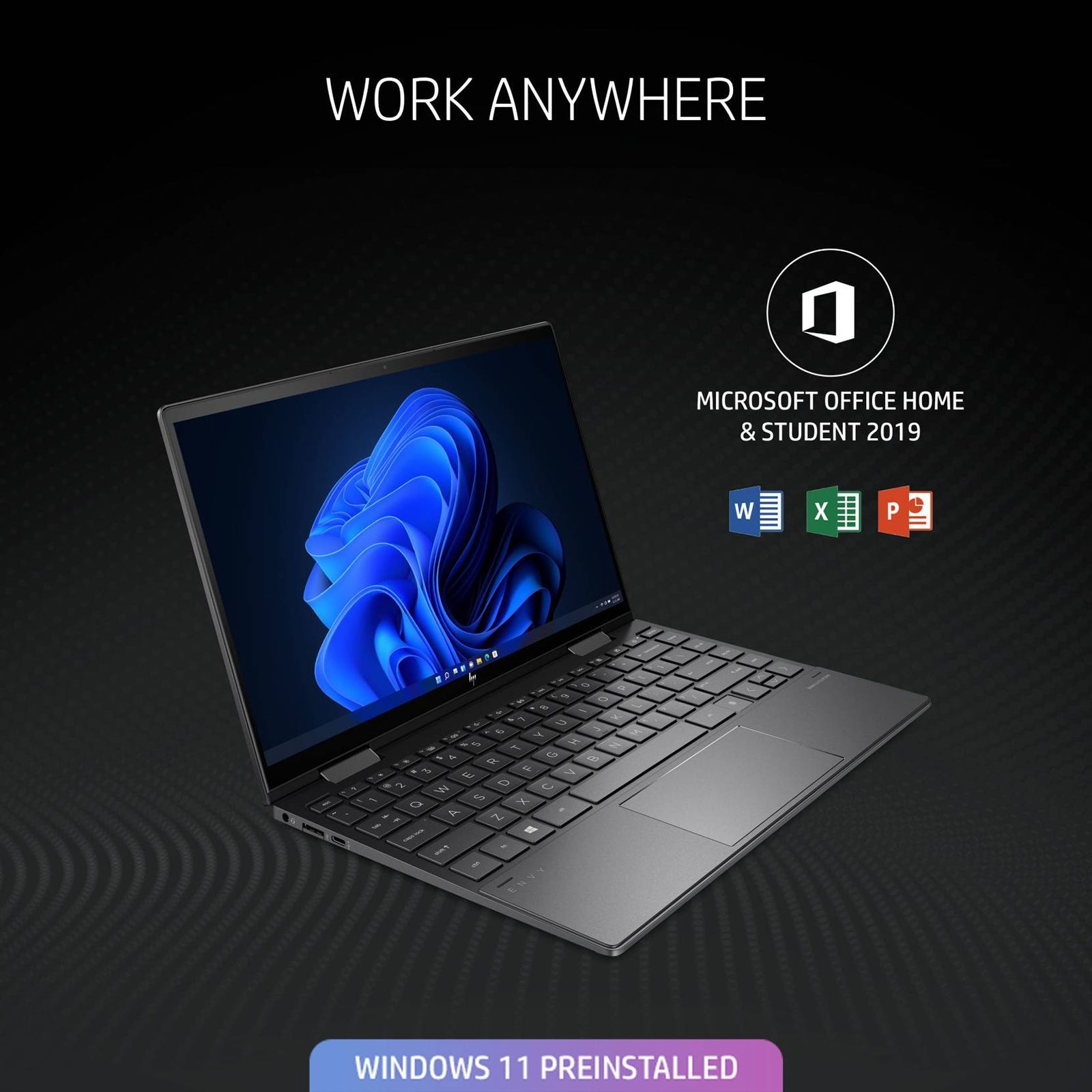 HP Envy x360 13-ay1035AU AMD Ryzen 5 (13.3 inch, 16GB, 512GB, Windows 11, MS Office 2019, AMD Radeon Graphics, FHD IPS Display, Nightfall Black, 54B71PA#ACJ)_14