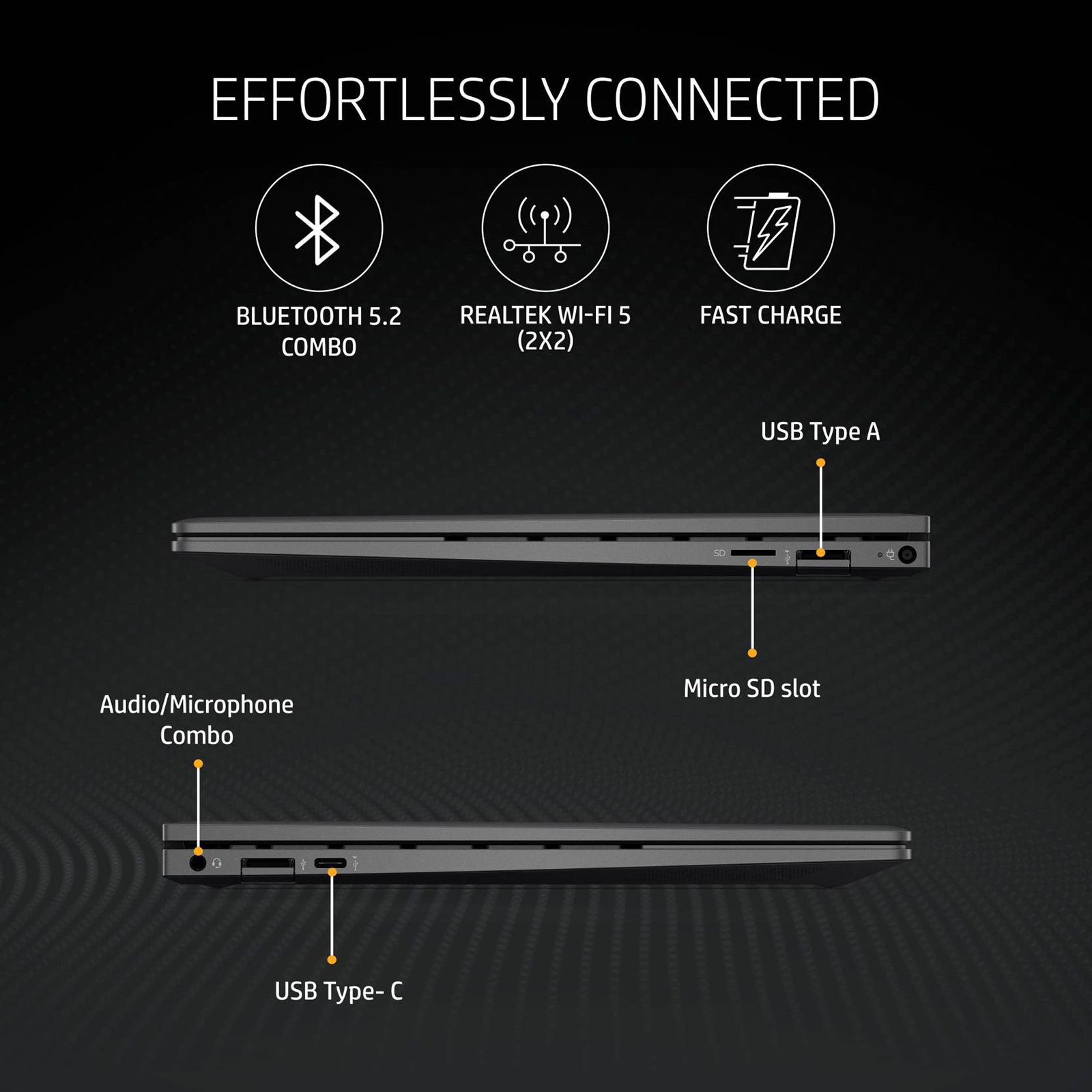 HP Envy x360 13-ay1035AU AMD Ryzen 5 (13.3 inch, 16GB, 512GB, Windows 11, MS Office 2019, AMD Radeon Graphics, FHD IPS Display, Nightfall Black, 54B71PA#ACJ)_17