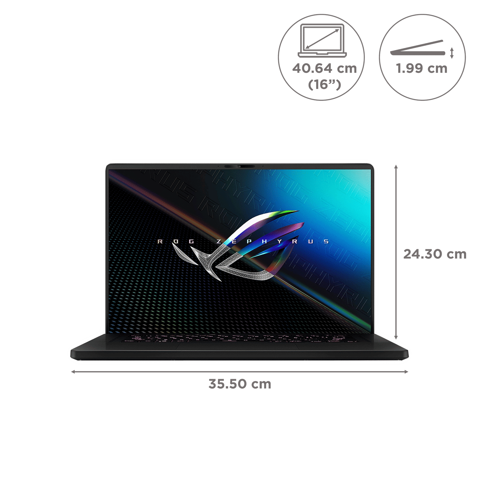ASUS ROG Zephyrus M16 GU603ZW-K8033WS Intel Core i9 12th Gen (16 inch, 32GB, 1TB, Windows 11, MS Office 2021, NVIDIA GeForce RTX 3070 Ti Graphics, WQXGA IPS Display, Off Black, 90NR0831-M000T0)_2