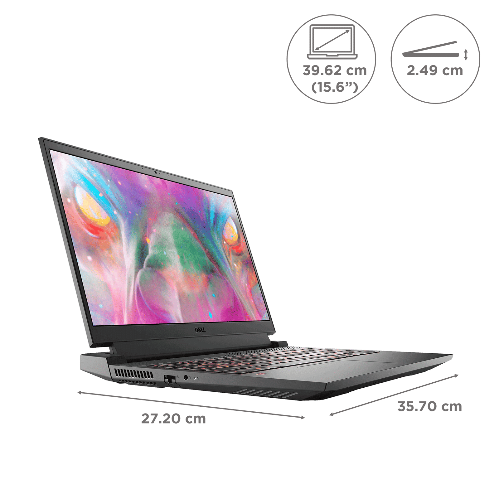 DELL G15 Intel Core i5 11th Gen (15.6 inch, 8GB, 512GB, Windows 11, MS Office 2021, NVIDIA GeForce RTX 3050 Graphics, FHD LED-Backlit Display, Dark Shadow Grey, D560825WIN9B) DELL G15 Intel Core i5 11th Gen (15.6 inch, 8GB, 512GB, Windows 11, MS Office 2021, NVIDIA GeForce RTX 3050 Graphics, FHD LED-Backlit Display, Dark Shadow Grey, D560825WIN9B)_2