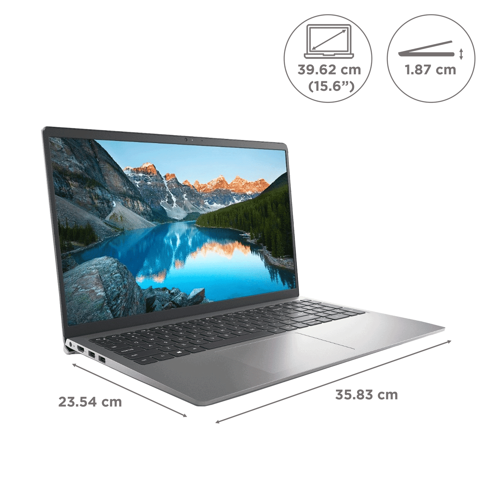 DELL Inspiron 3511 Intel Core i3 11th GenThin & Light Laptop (8GB, 512GB SSD, Windows 11 Home, 15.6 inch FHD LED Display, MS Office Home & Student 2021, Platinum Silver, 1.85 KG)_2