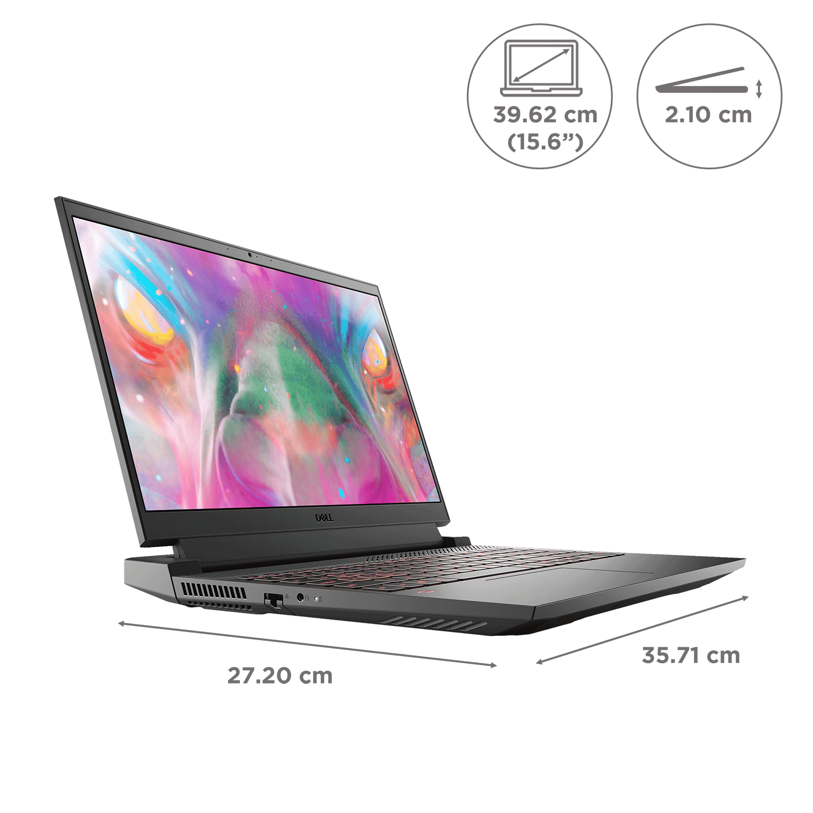 DELL Inspiron G15 Intel Core i5 11th Gen Gaming Laptop (16GB, 512GB SSD, Windows 11 Home, 4GB Graphics, 15.6 inch FHD Display, MS Office 2021, Specter Green with Speckles, 2.65 KG) DELL Inspiron G15 Intel Core i5 11th Gen Gaming Laptop (16GB, 512GB SSD, Windows 11 Home, 4GB Graphics, 15.6 inch FHD Display, MS Office 2021, Specter Green with Speckles, 2.65 KG)_2