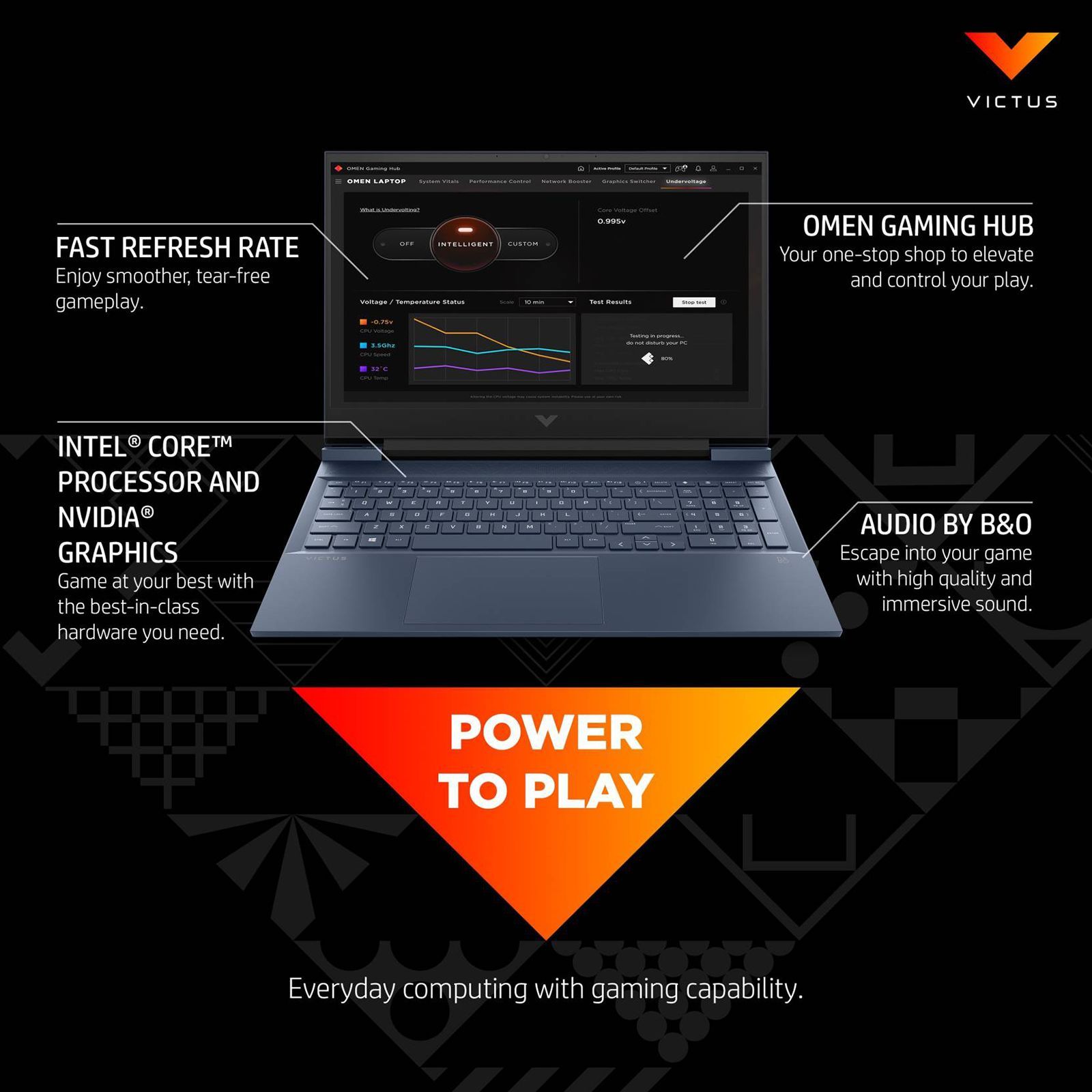 HP Victus 16-d0354TX Intel Core i5 11th Gen (16.1 inch, 8GB, 512GB, Windows 11, MS Office 2019, NVIDIA GeForce RTX 3050 Graphics, FHD IPS Display, Performance Blue, 552W7PA#ACJ) HP Victus 16-d0354TX Intel Core i5 11th Gen (16.1 inch, 8GB, 512GB, Windows 11, MS Office 2019, NVIDIA GeForce RTX 3050 Graphics, FHD IPS Display, Performance Blue, 552W7PA#ACJ)_8