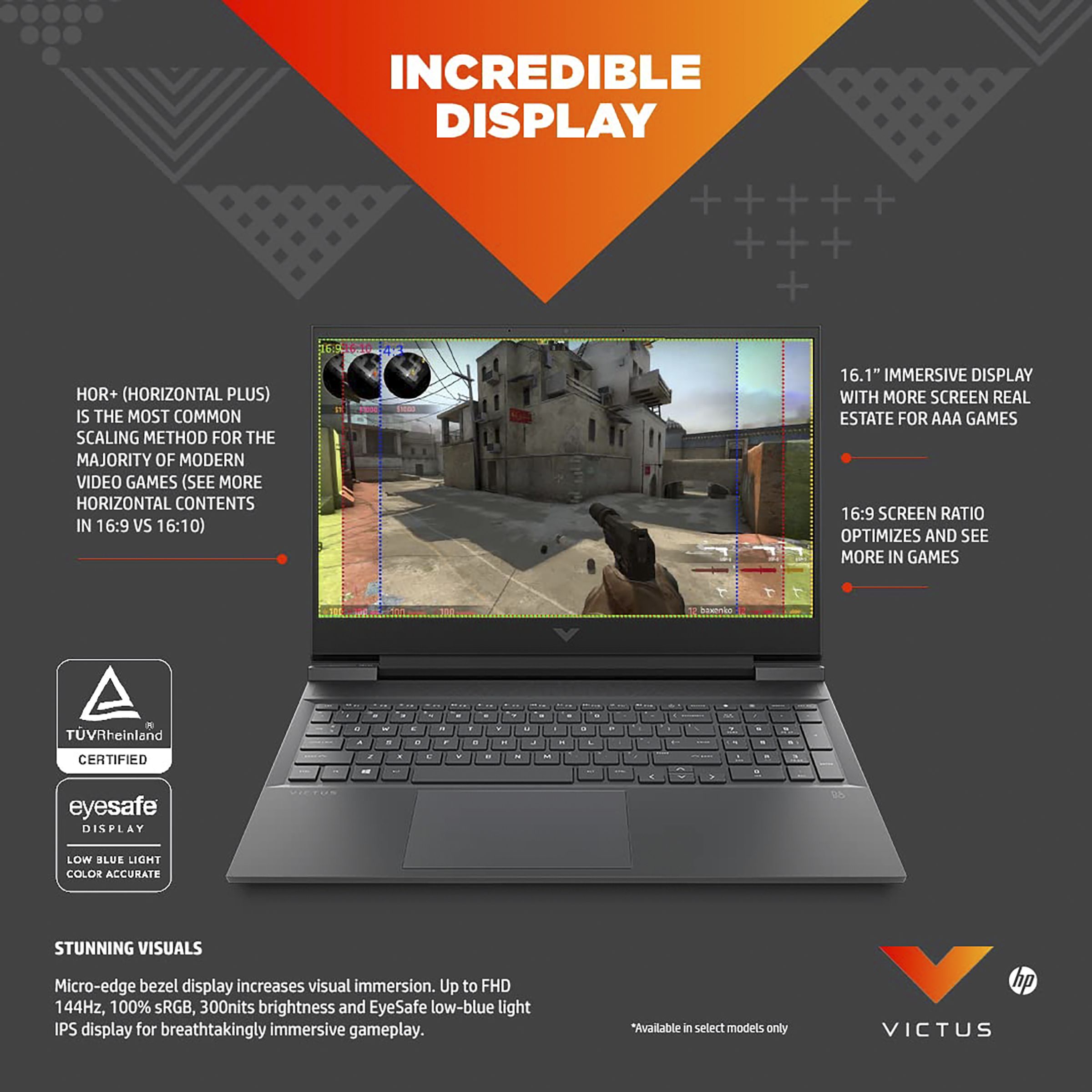HP Victus 16-e0352AX AMD Ryzen 5 5600H Gaming Laptop (8GB, 512GB SSD, Windows 11 Home, 4GB Graphics, 16.1 inch 144 Hz Full HD IPS Display, NVIDIA GeForce GTX 1650, MS Office 2021, Mica Silver, 2.46 KG)_6