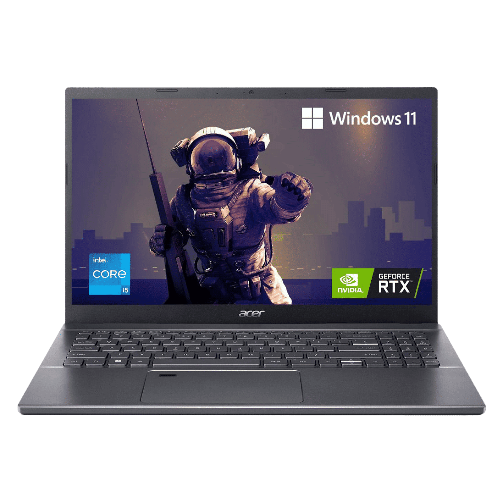 acer Aspire 5 Intel Core i5 12th Gen Gaming Laptop (8GB, 512GB SSD, Windows 11 Home, 4GB Graphics, 15.6 inch Full HD IPS Display, NVIDIA GeForce RTX 2050, Steel Gray, 1.8 KG)_1