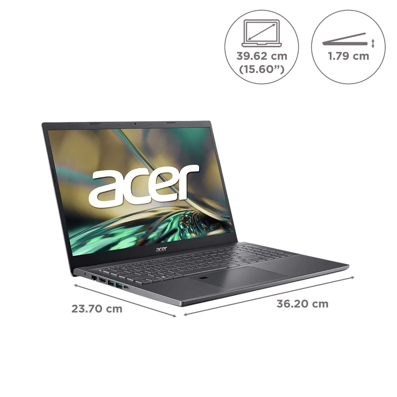 acer Aspire 5 Intel Core i5 12th Gen Gaming Laptop (8GB, 512GB SSD, Windows 11 Home, 4GB Graphics, 15.6 inch Full HD IPS Display, NVIDIA GeForce RTX 2050, Steel Gray, 1.8 KG)_2
