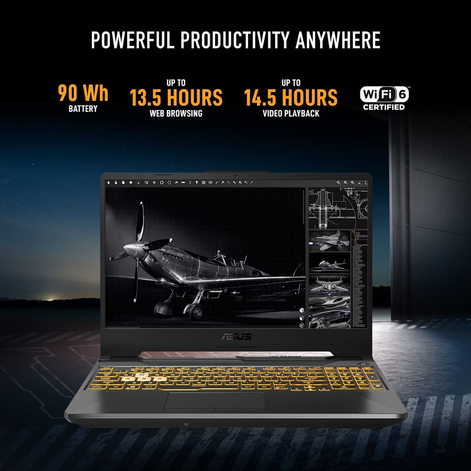 ASUS TUF Gaming A15 FA506QM-HN124W AMD Ryzen 9 5900HX Gaming Laptop (16GB, 512GB SSD, Windows 11 Home, 6GB Graphics, 15.6 inch 144 Hz Full HD IPS Display, NVIDIA GeForce RTX 3060, Graphite Black, 2.3 KG)_19