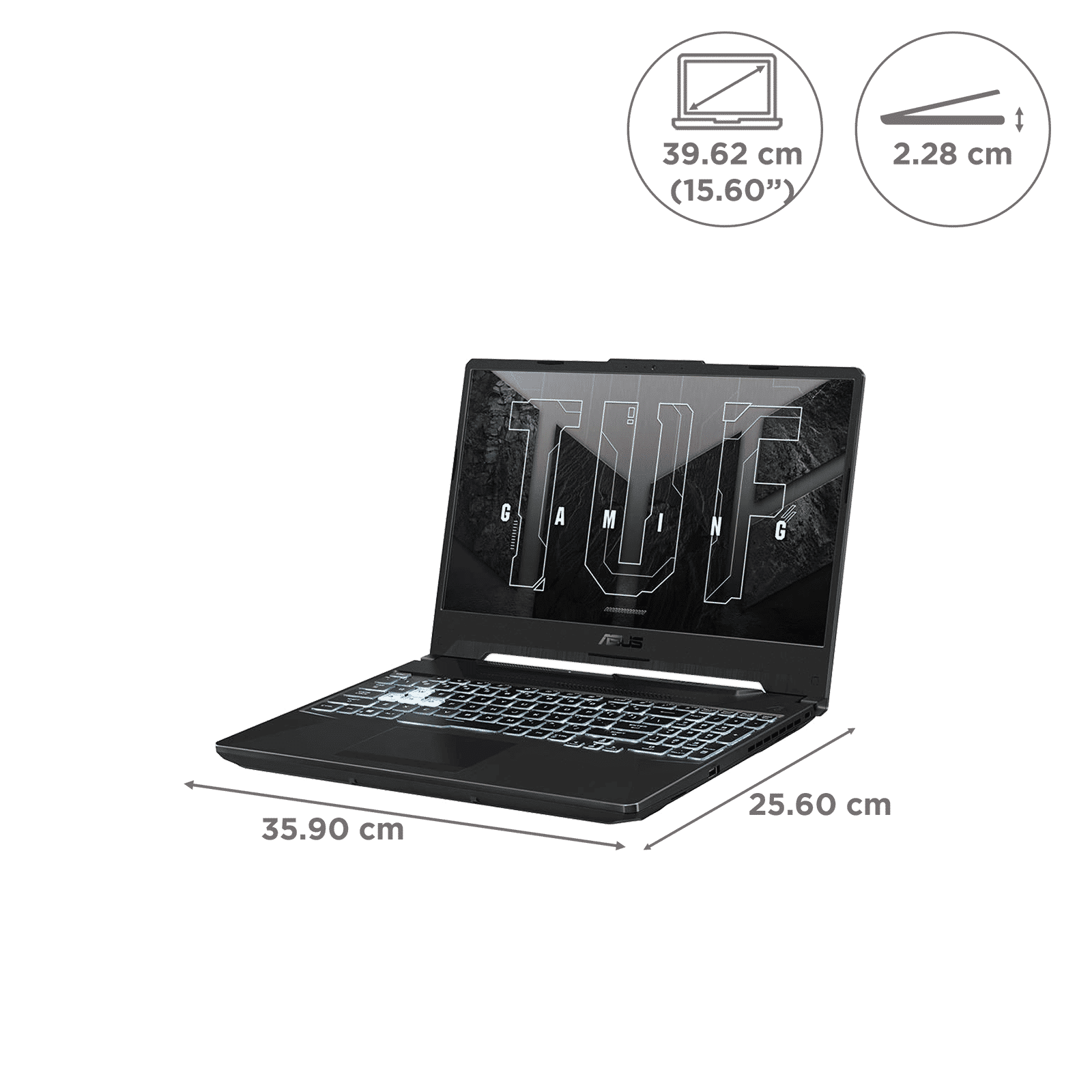 ASUS TUF Gaming A15 FA506QM-HN124W AMD Ryzen 9 5900HX Gaming Laptop (16GB, 512GB SSD, Windows 11 Home, 6GB Graphics, 15.6 inch 144 Hz Full HD IPS Display, NVIDIA GeForce RTX 3060, Graphite Black, 2.3 KG)_2