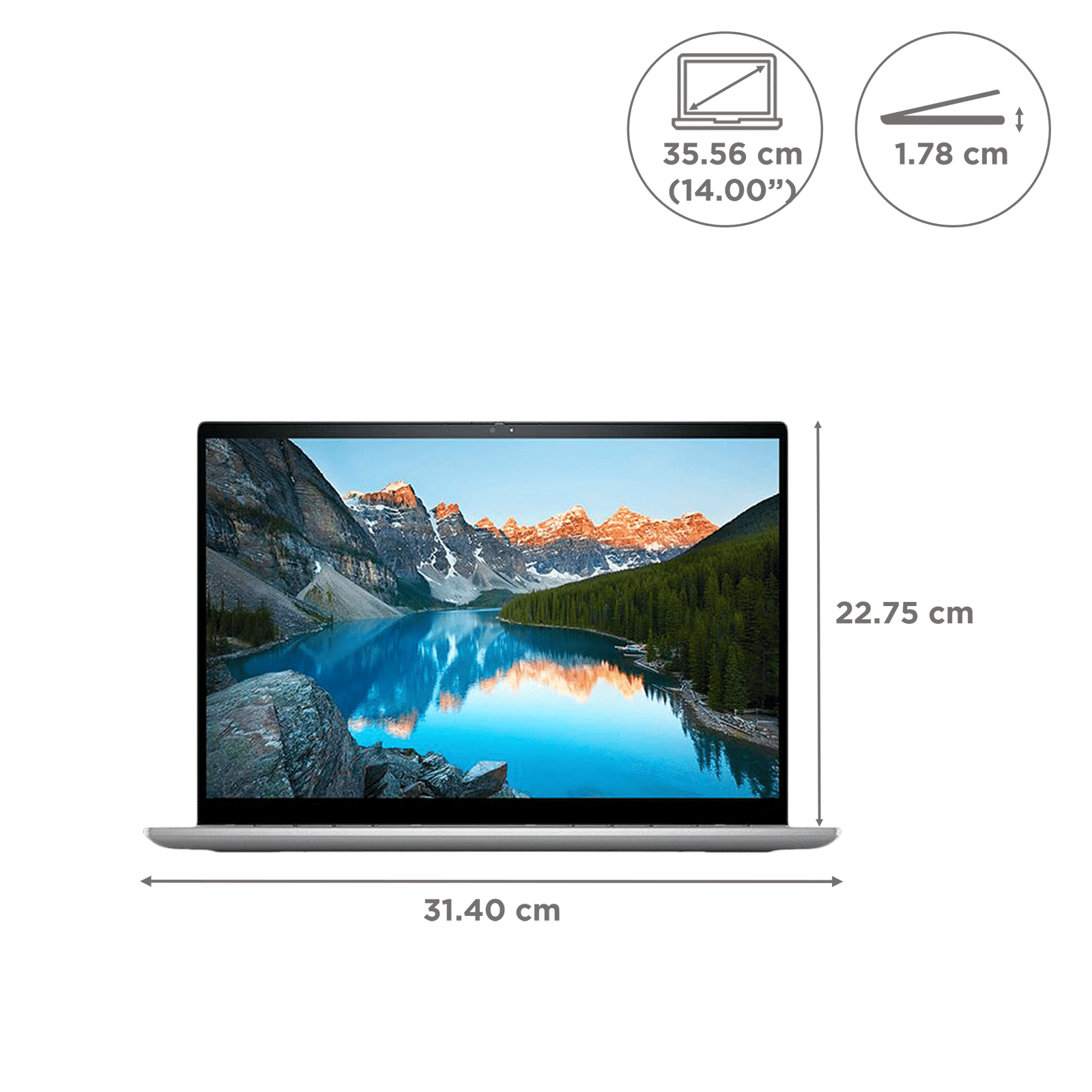 DELL Inspiron 7420 Intel Core i3 12th Gen Touchscreen 2-in-1 Laptop (8GB, 512GB SSD, Windows 11 Home, 14 inch Full HD+ Display, MS Office 2021, Platinum Silver, 1.57 KG)_2