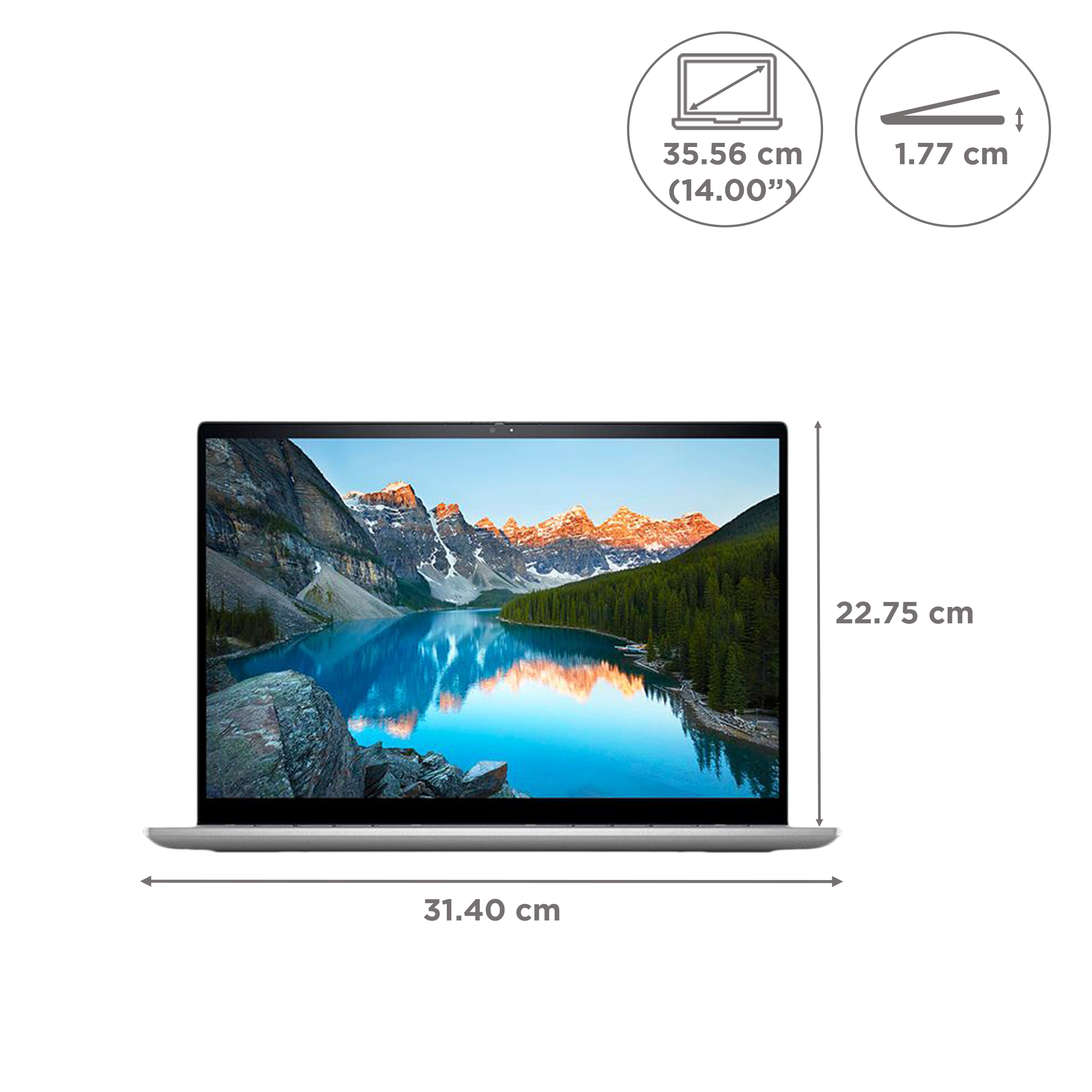 DELL Inspiron 7420 Intel Core i5 12th Gen Touchscreen 2-in-1 Laptop (8GB, 512GB SSD, Windows 11 Home, 2GB Graphics, 14 inch Full HD Plus Display, MS Office 2021, Platinum Silver, 1.57 KG)_2