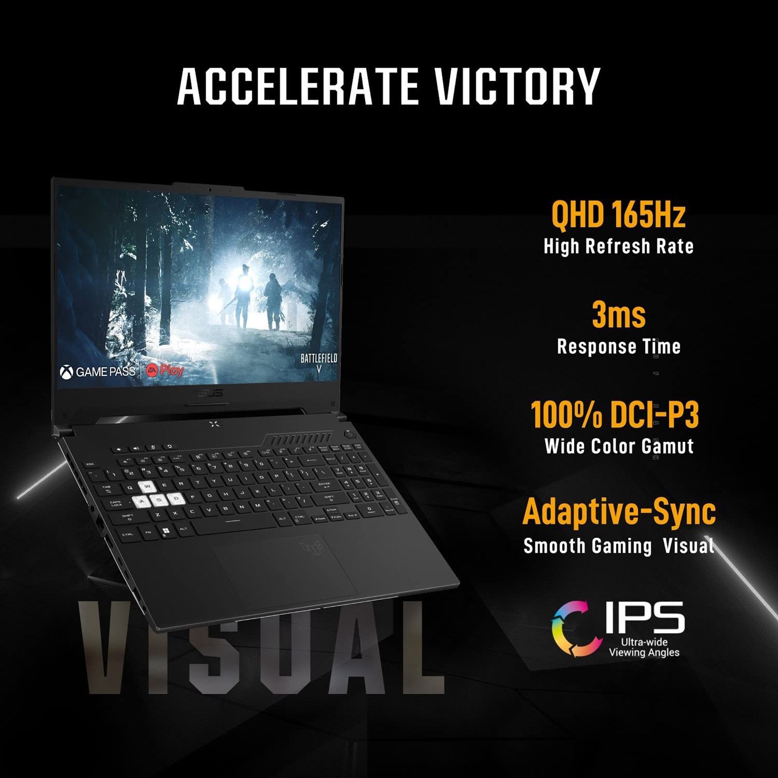 ASUS TUF Dash F15 FX517ZR-HQ030WS Intel Core i7 12th Gen (15.6 inch, 16GB, 1TB, Windows 11 Home, MS Office 2019, NVIDIA GeForce RTX 3070, WQHD IPS Display, Off Black, 90NR0AV3-M00260)_12